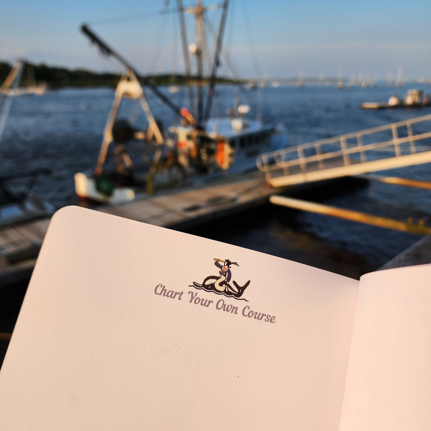 Grape Island Postcard Layflat Notebook | 7" x 9"
