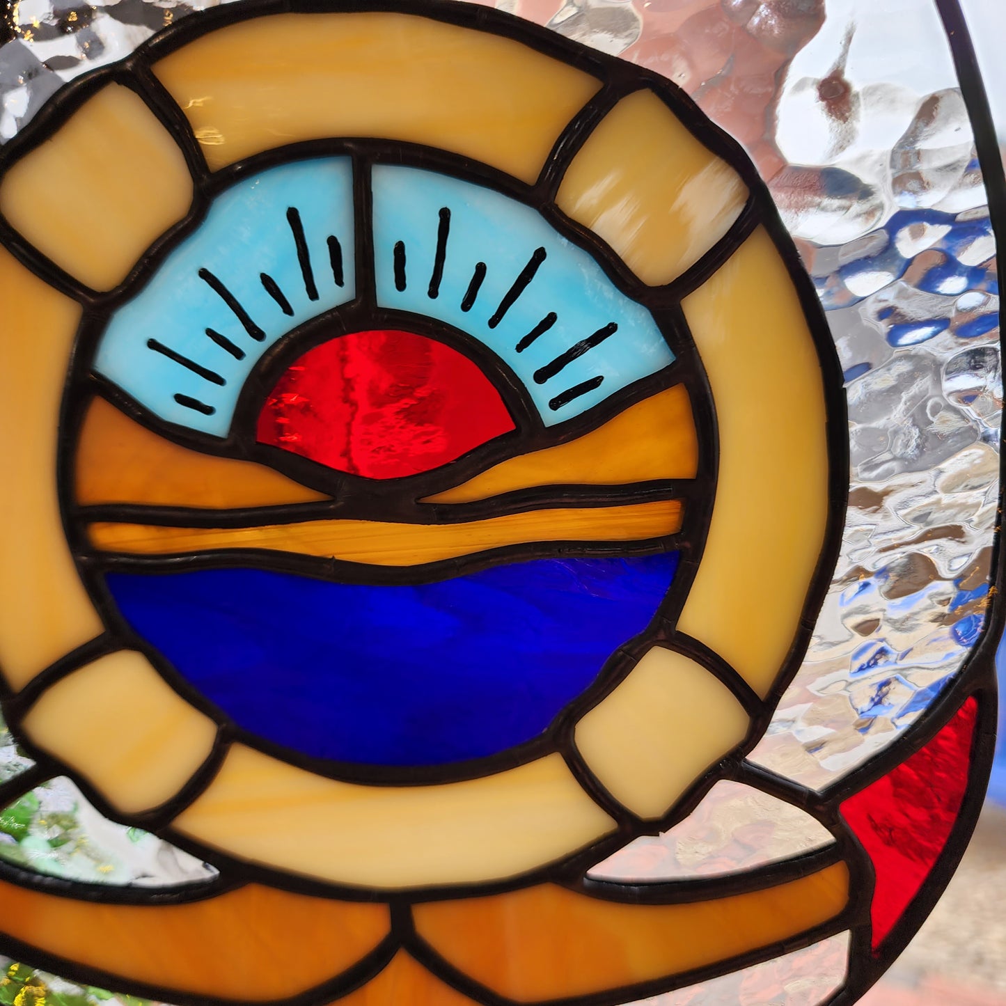 Sunrise Anchor | Stained Glass | Afterlife Glass