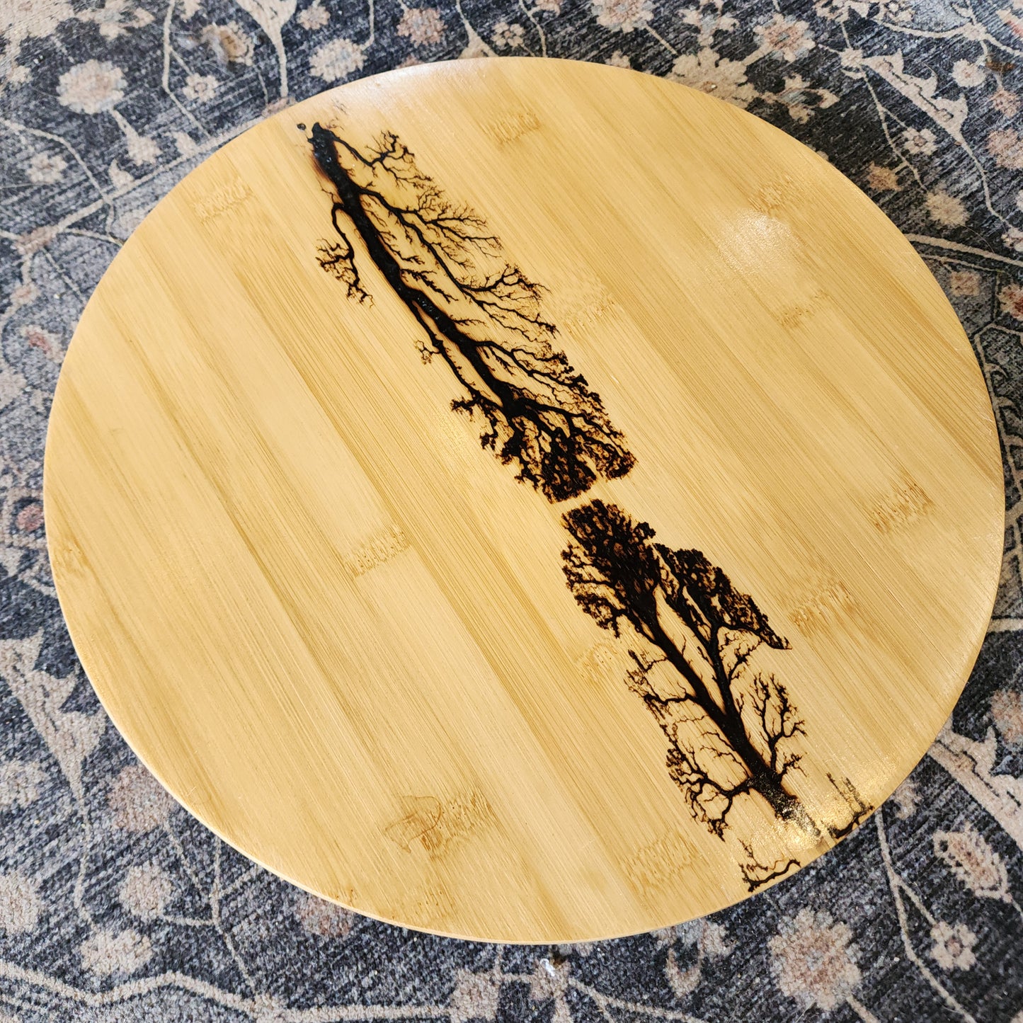 High Voltage Art | Bamboo Lazy Susan | Connor Mulholland