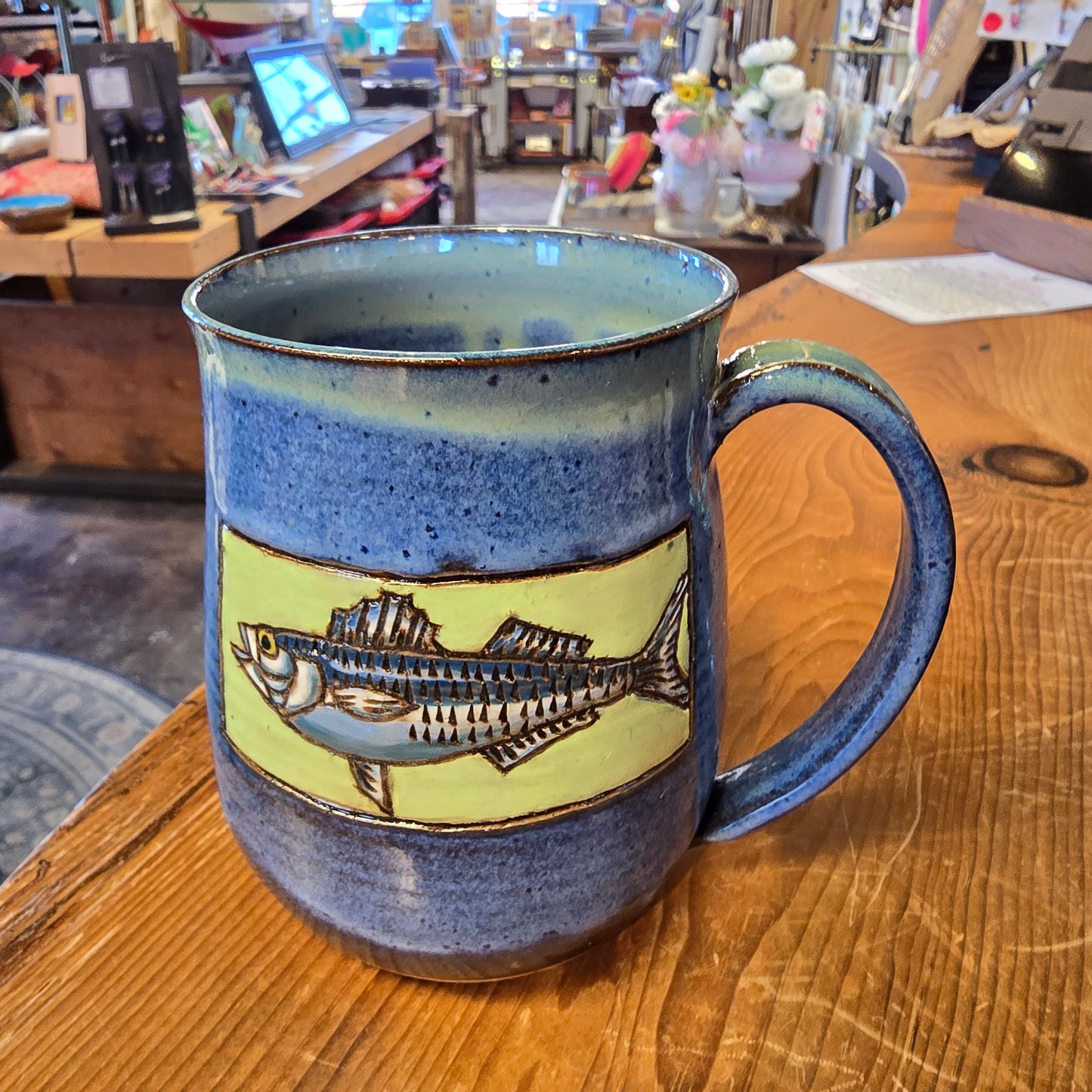 Sgraffito Striper Mug | Molly Glover