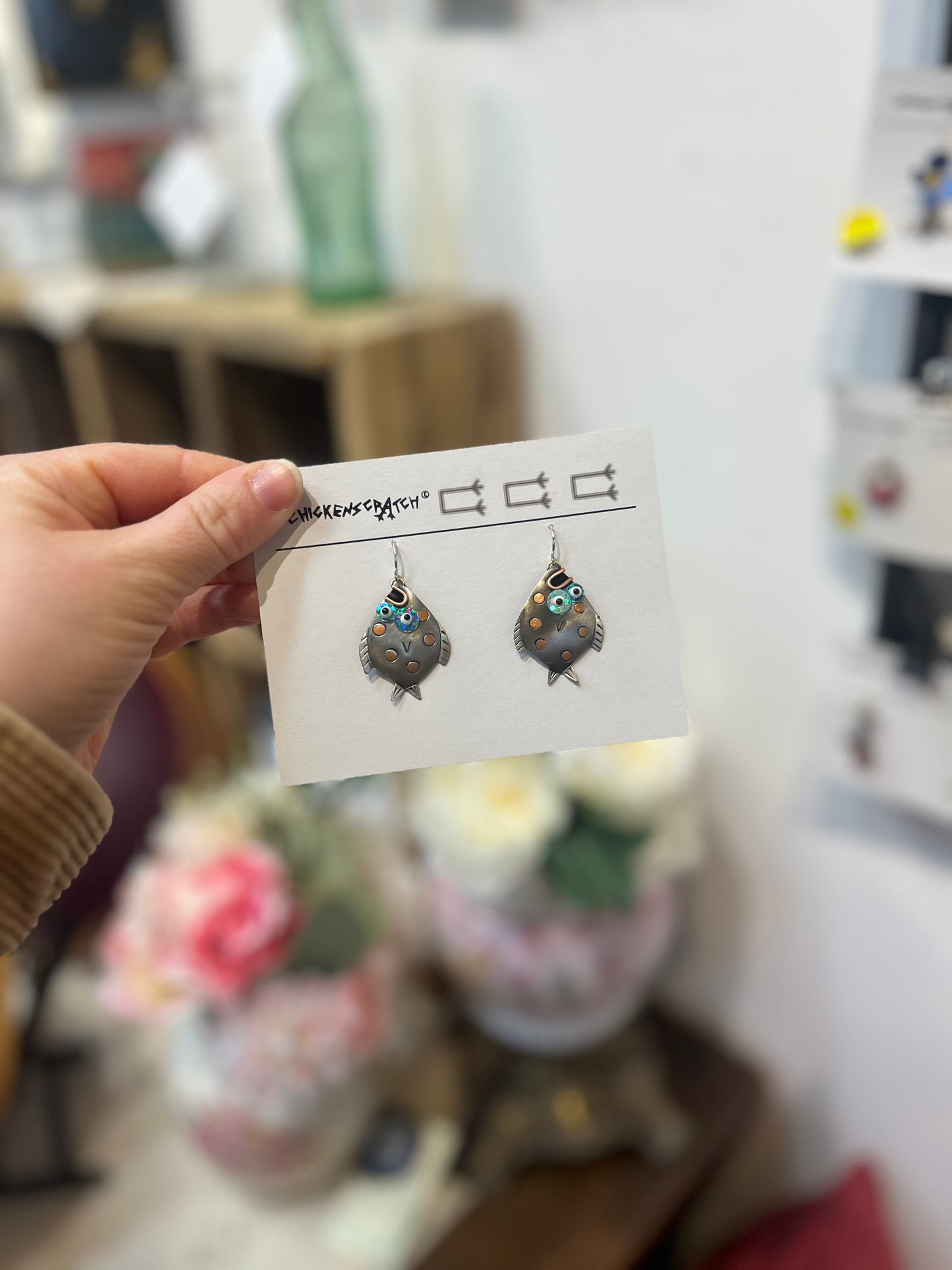 Flounder Earrings | Chickenscratch