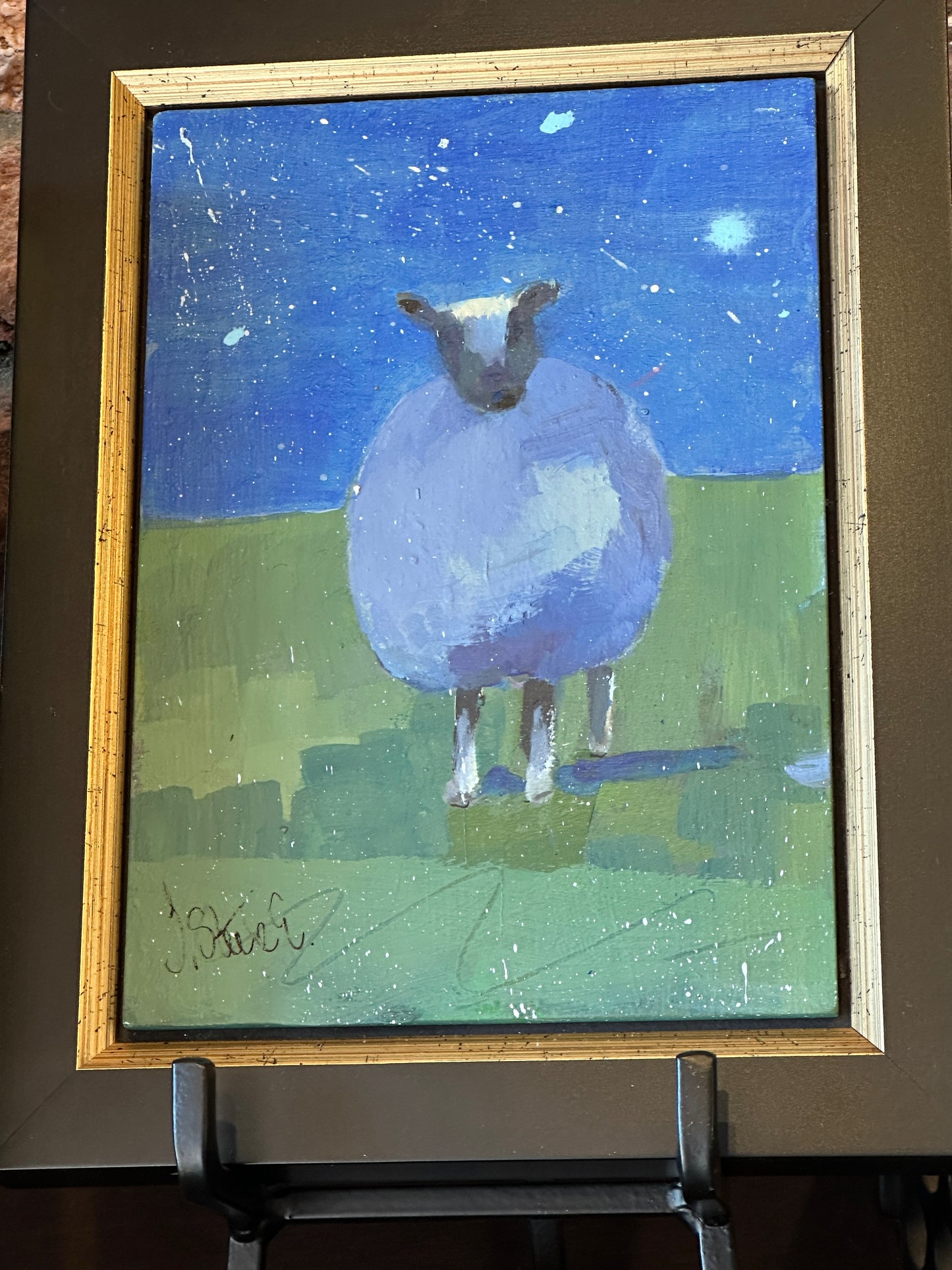 Jeannette Steele Esposito | "Sheep at Night" | 5x7