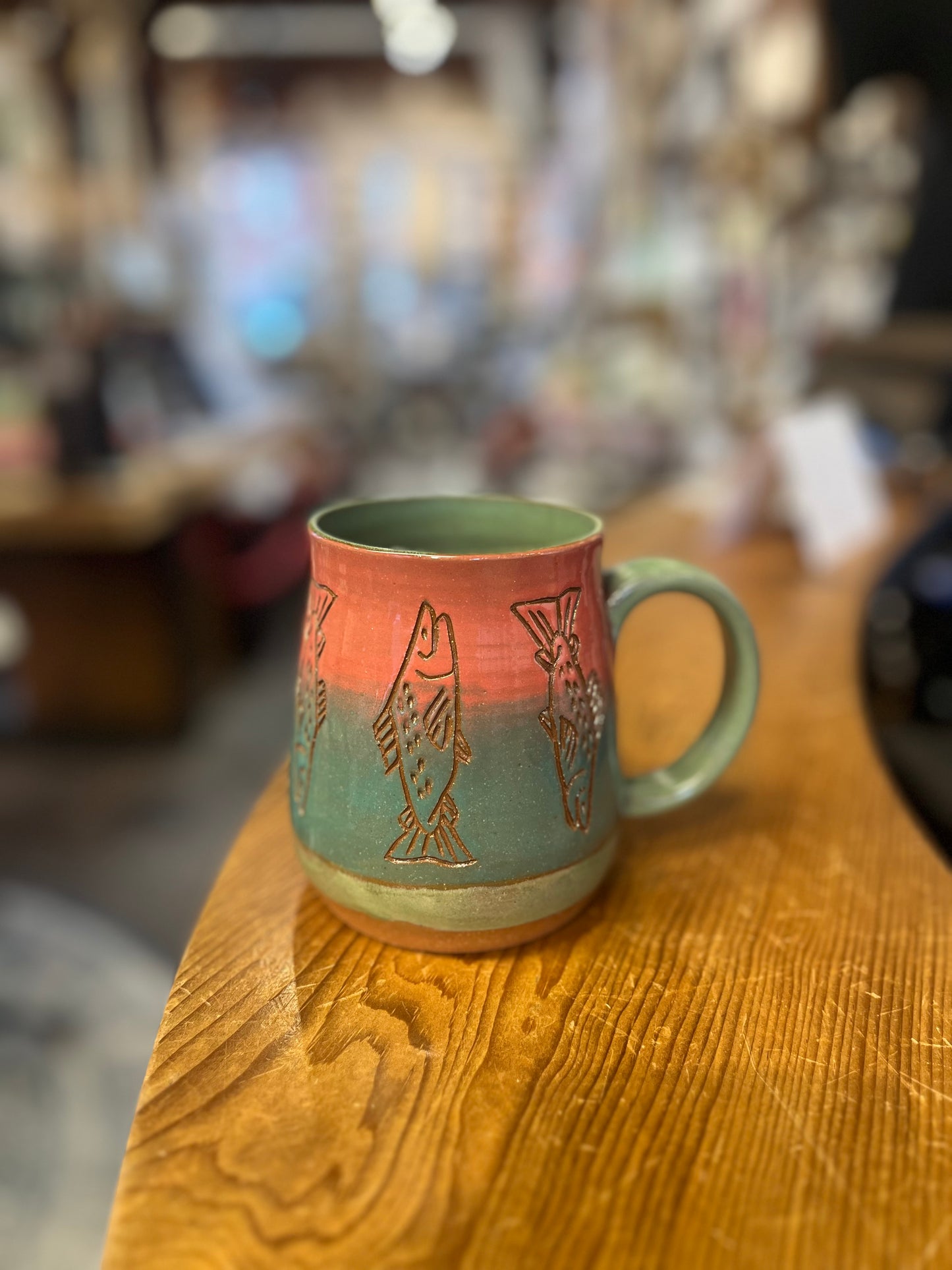 Sgraffito Fish Mug | Molly Glover