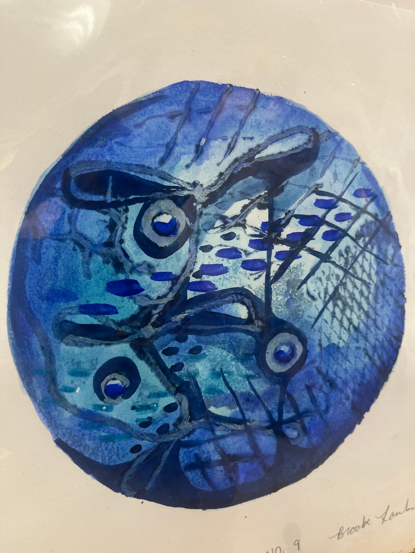 Collagraph Print | Intuition Series NO. 9 by Brooke Lambert