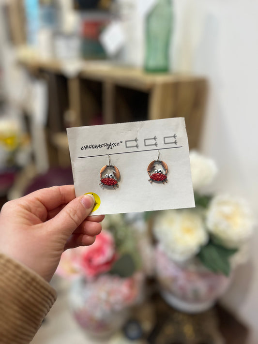 Crabby Earrings | Chickenscratch