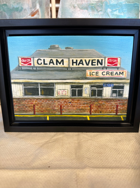 Clam Haven | Acrylic on Cradled Panel | Debbie Shirley