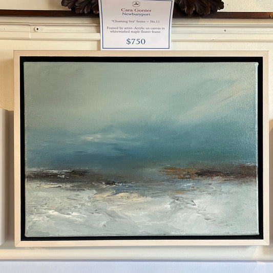 "Churning Sea~No.11" | Cara Gonier | Original acrylic-framed by Artist