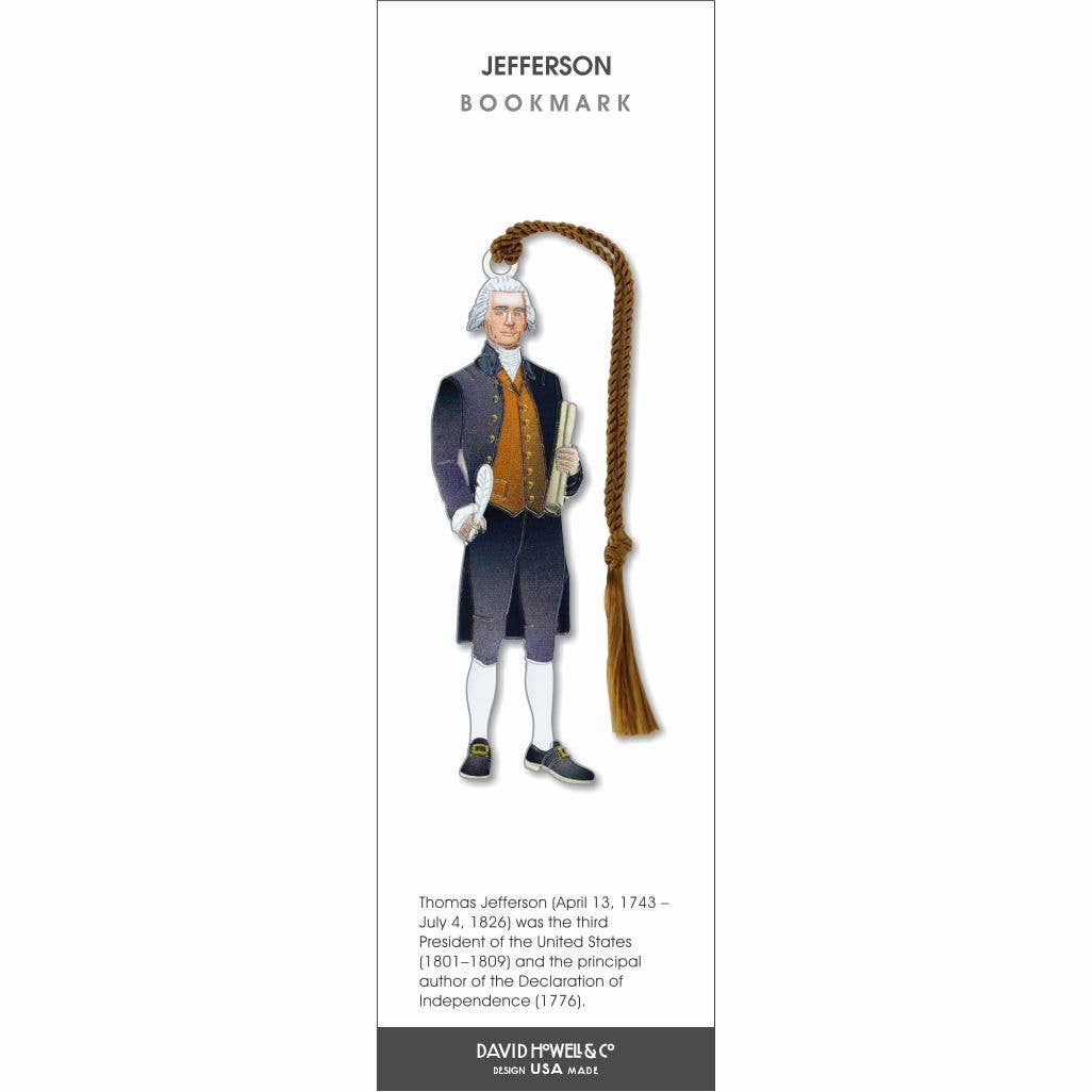 Thomas Jefferson ~ Founding Fathers Metal Bookmark