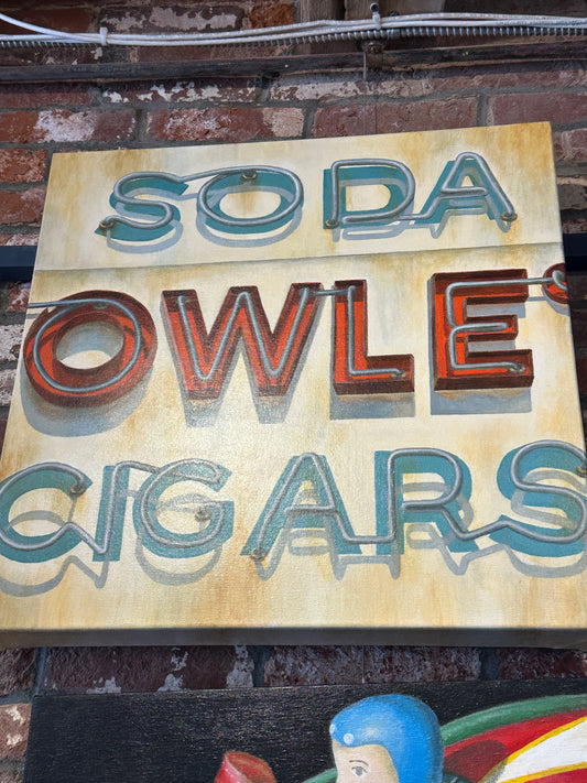 Soda & Cigars | Acrylic on Canvas | Debbie Shirley