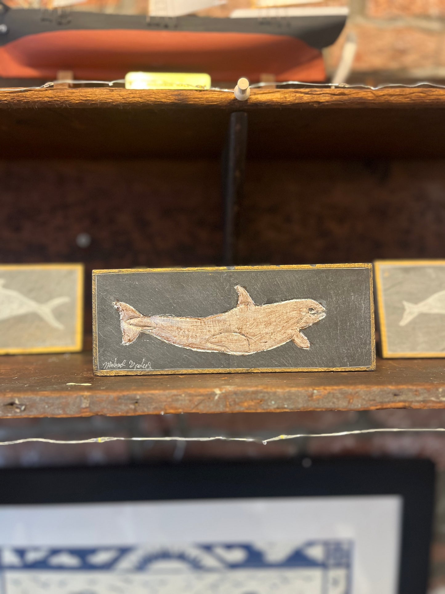 Seal Carved on Slate with Foil | Sm Rectangle | Updike