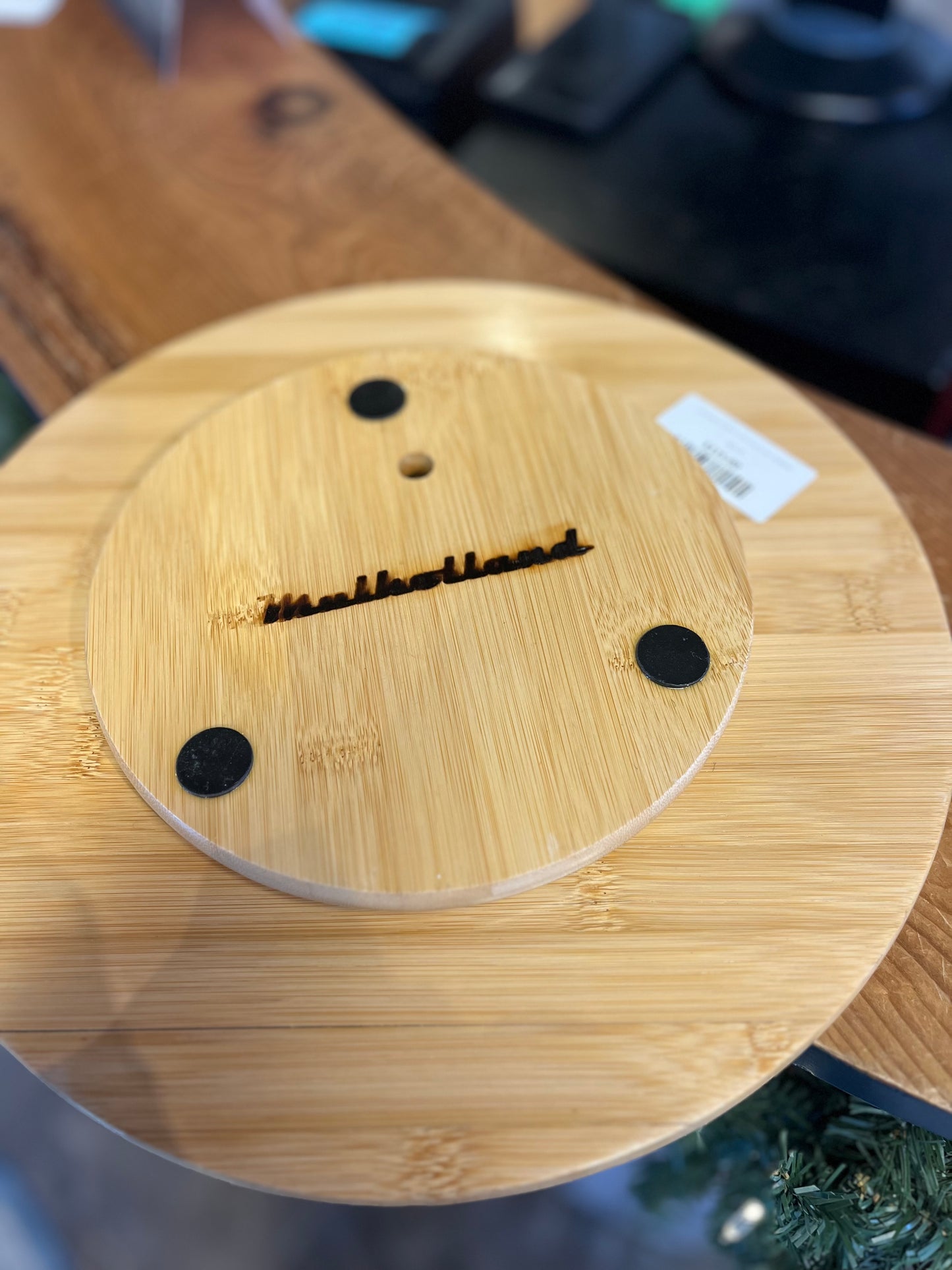 High Voltage Art | Bamboo Lazy Susan | Connor Mulholland