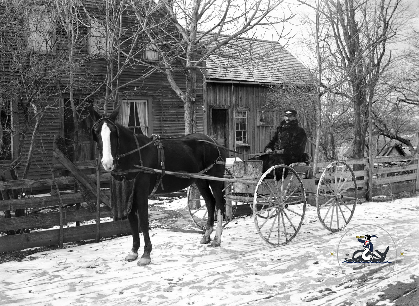 NH Mail Carrier | 1890s | NESB Archival Giclee Print
