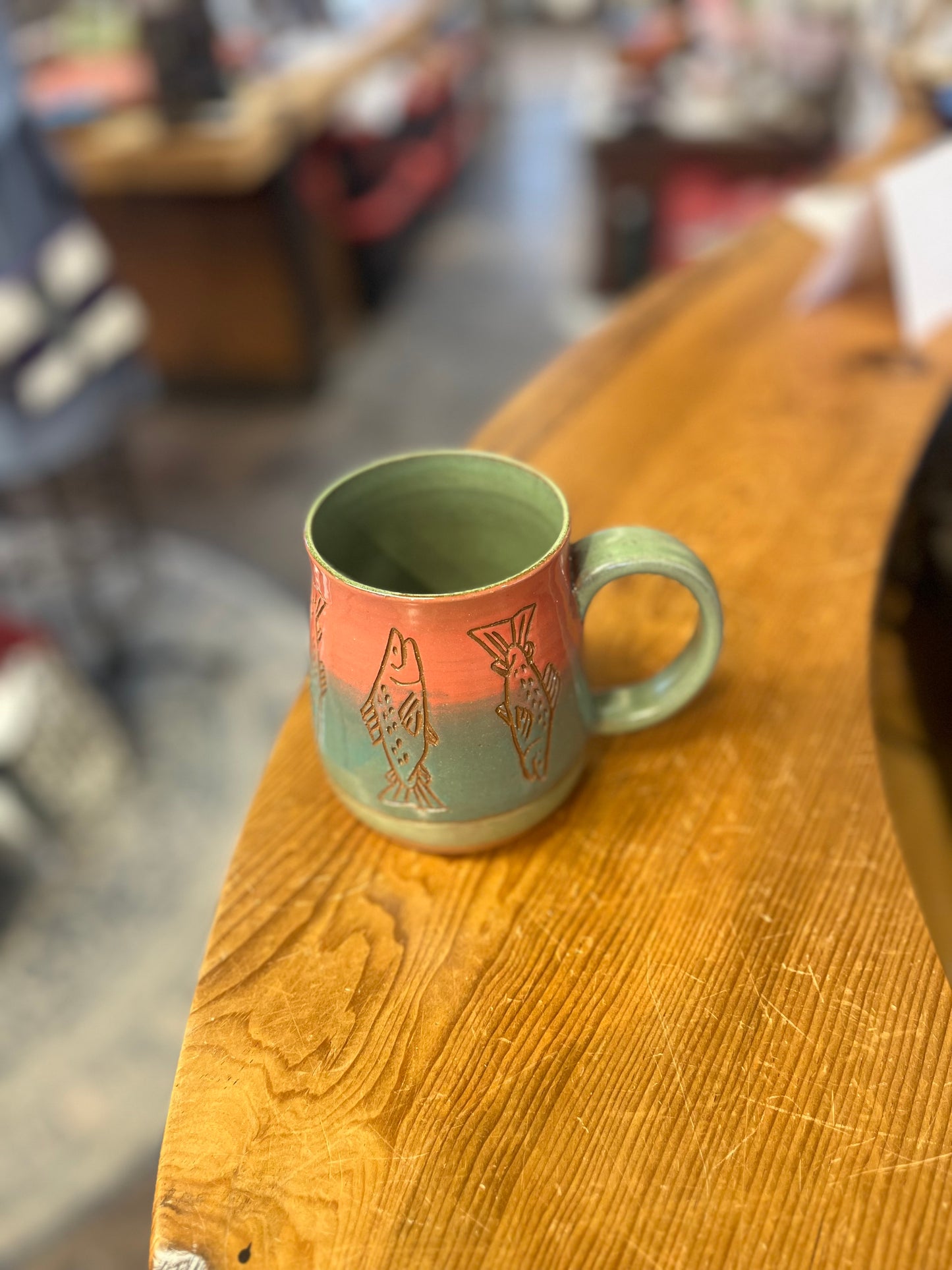Sgraffito Fish Mug | Molly Glover
