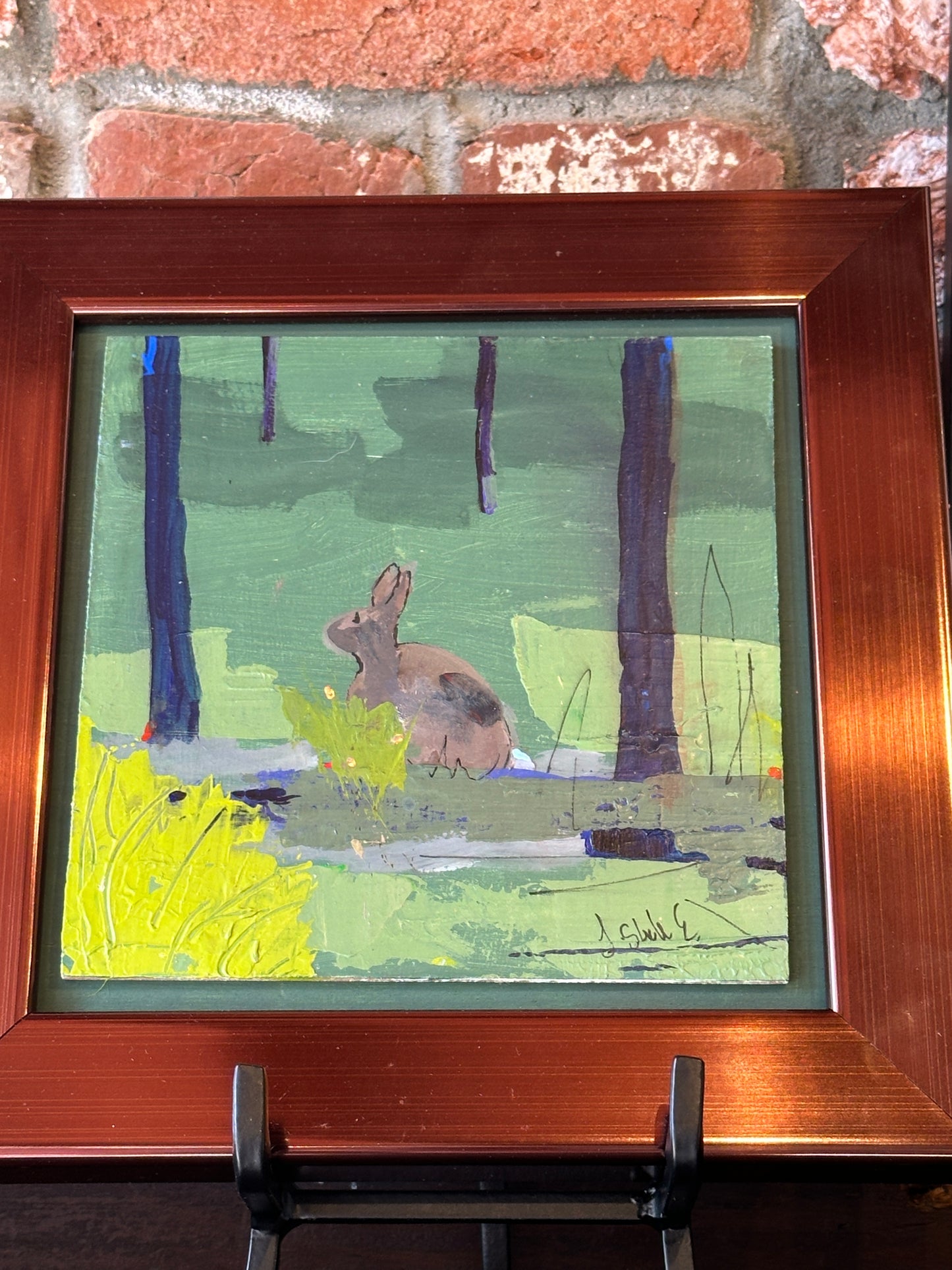 Jeannette Steele Esposito | "Hiding No.3 (Bunnies)" | 9x9