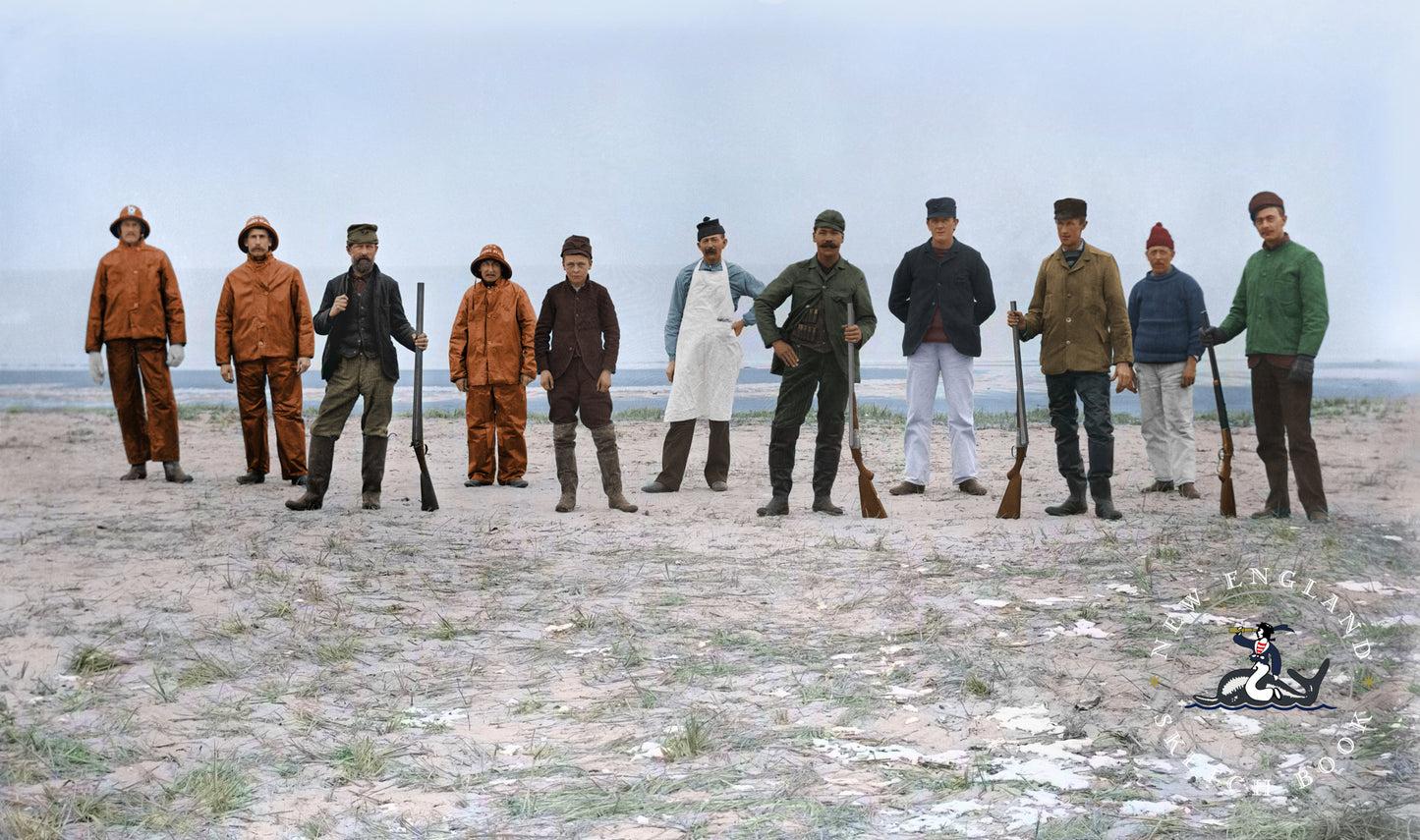 Workers of Plum Island | 1890s | NESB Archival Giclee Print-24x14