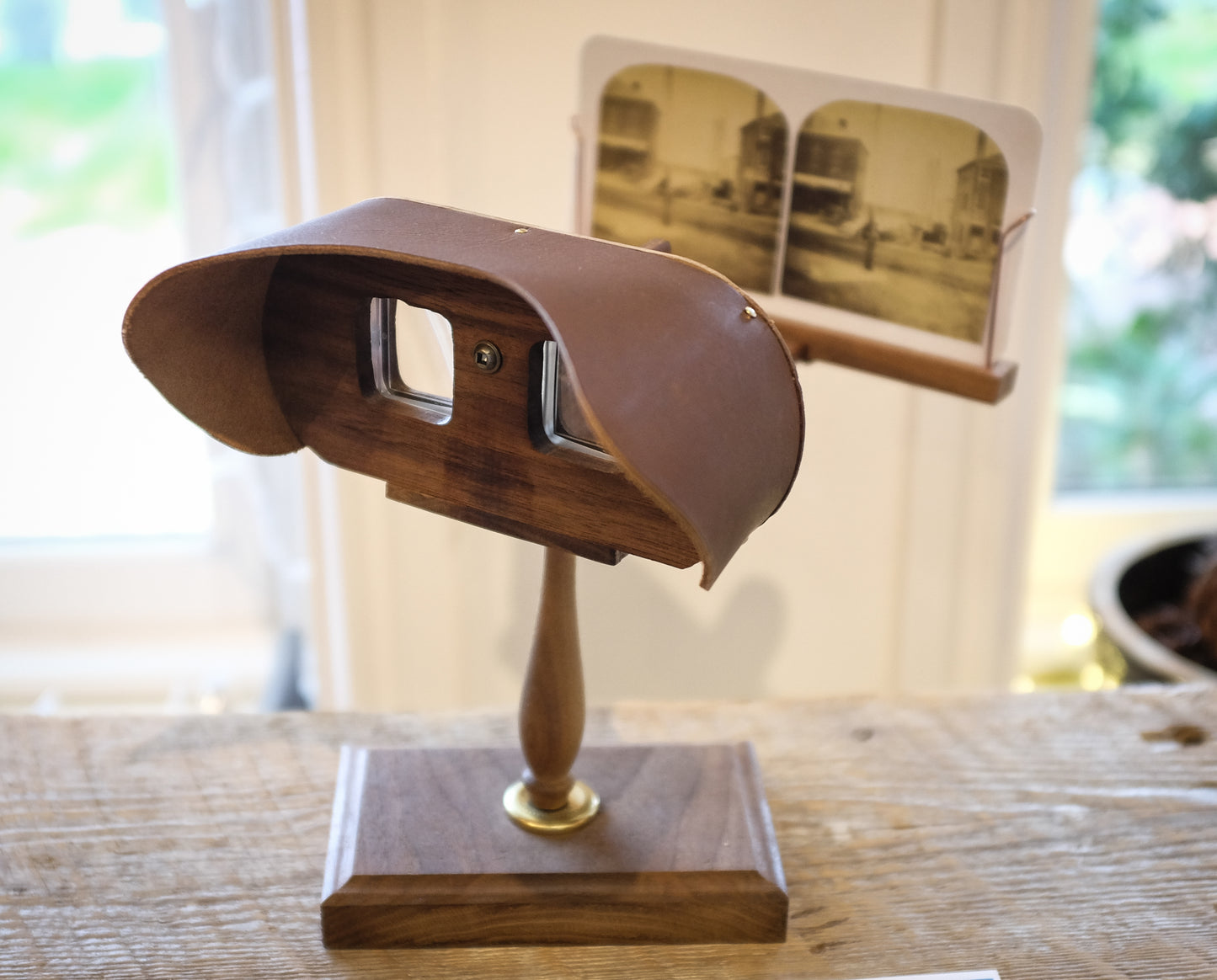 Walnut Stereoscope Viewer