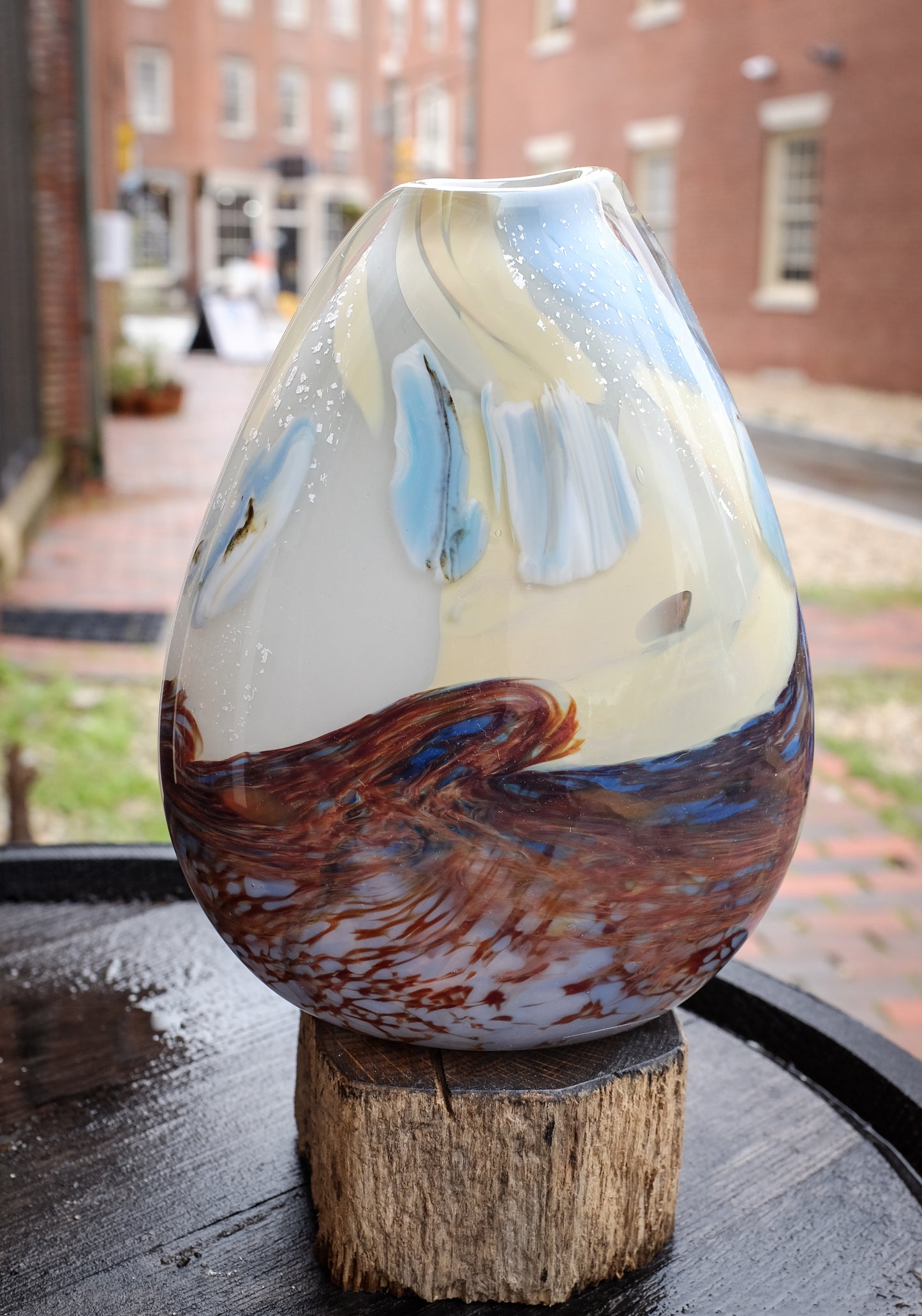 8" Summer Algae Series | Teardrop Vase