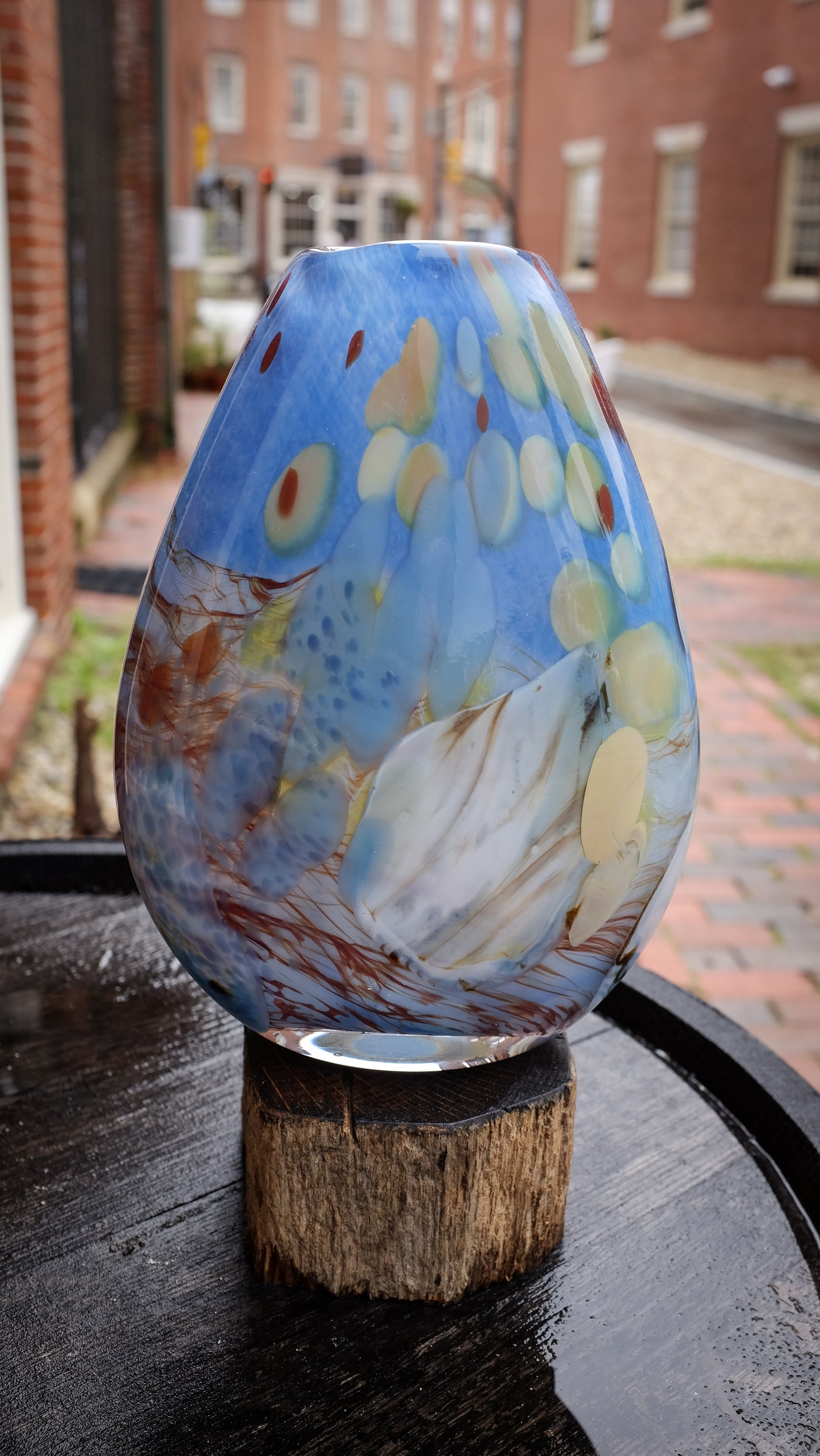 8" Summer Algae Series | Teardrop Vase