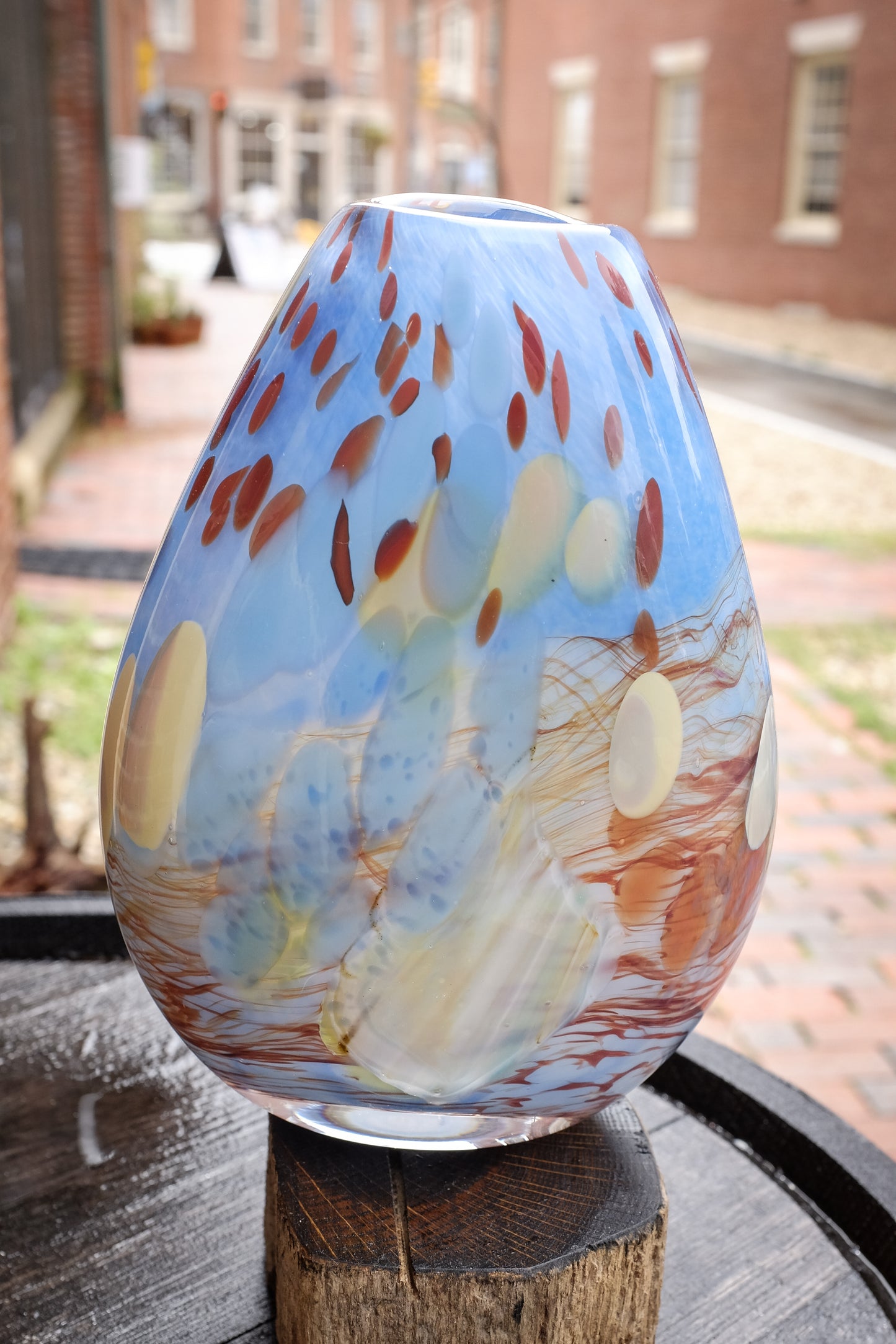 8" Summer Algae Series | Teardrop Vase