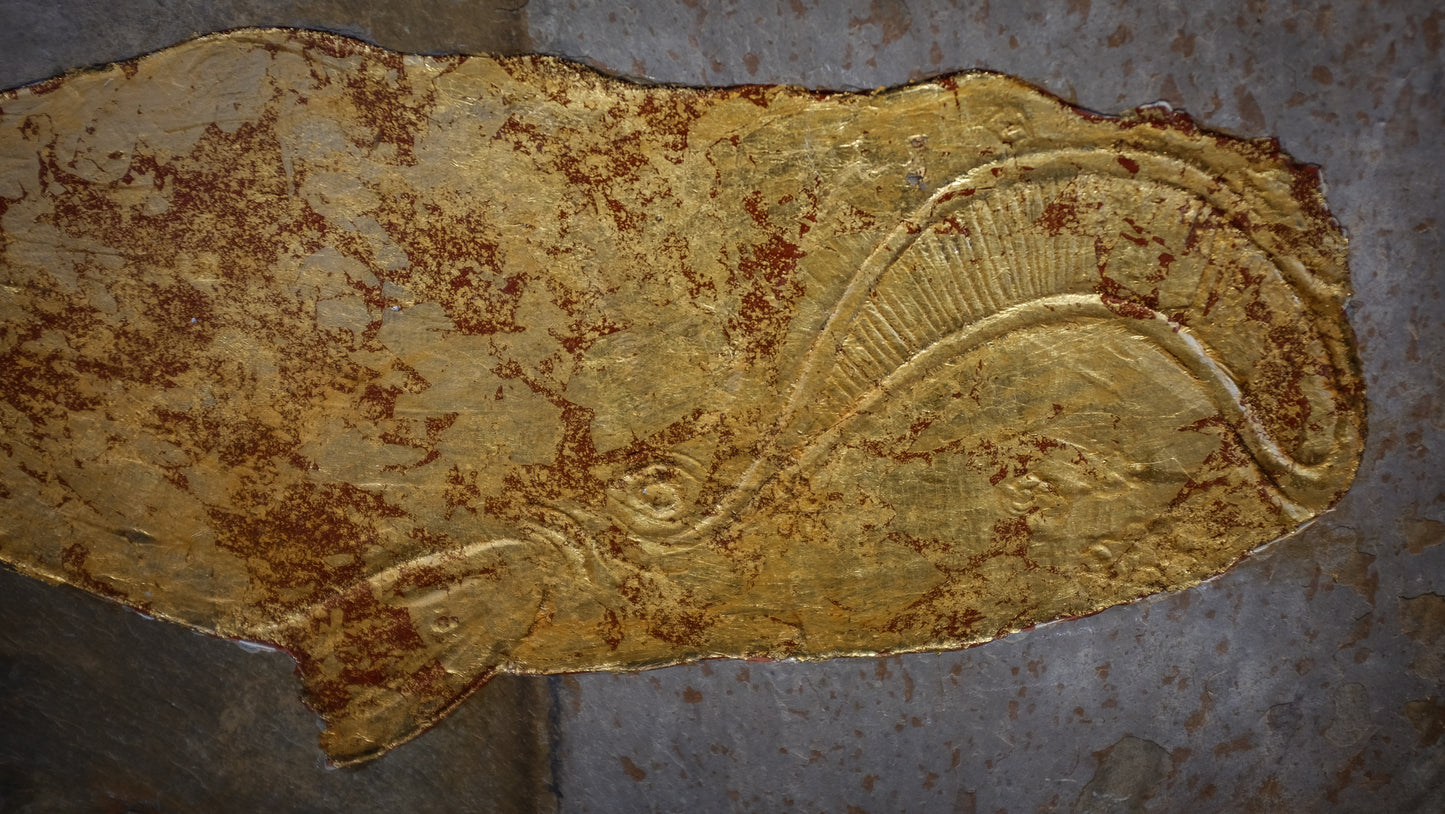 Right Whale on Reclaimed Slate | Updike