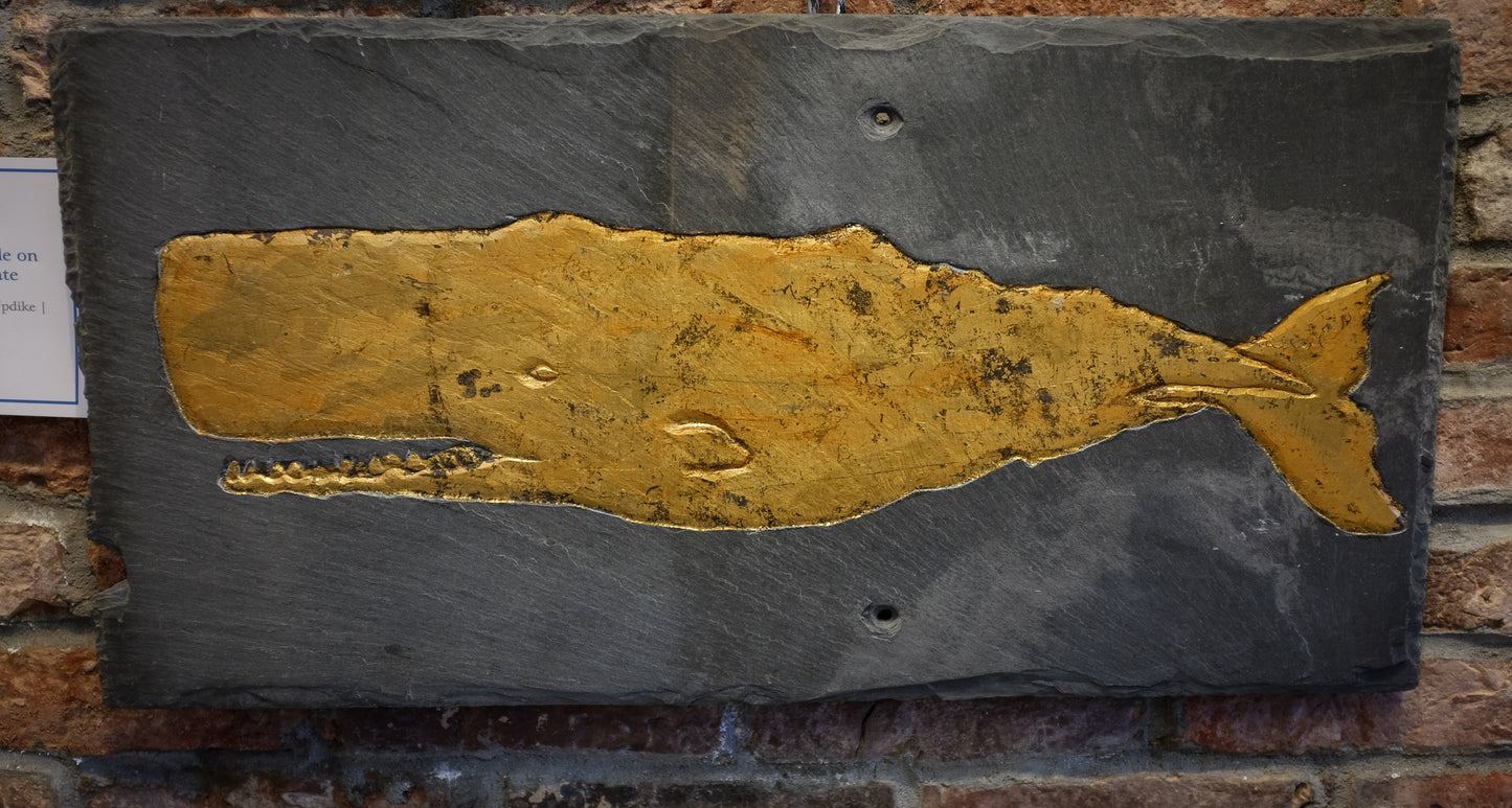 Large Sperm Whale on Reclaimed Slate | Updike