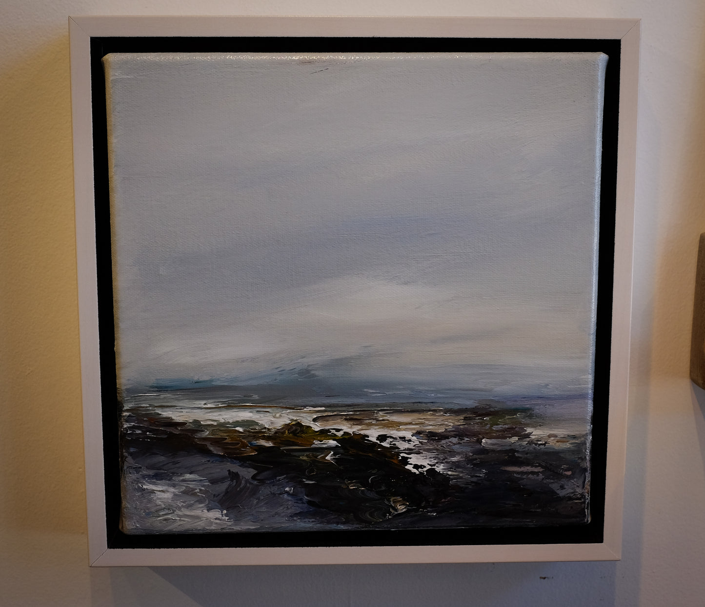 "Churning Sea"-| Cara Gonier | Original acrylic-framed by Artist