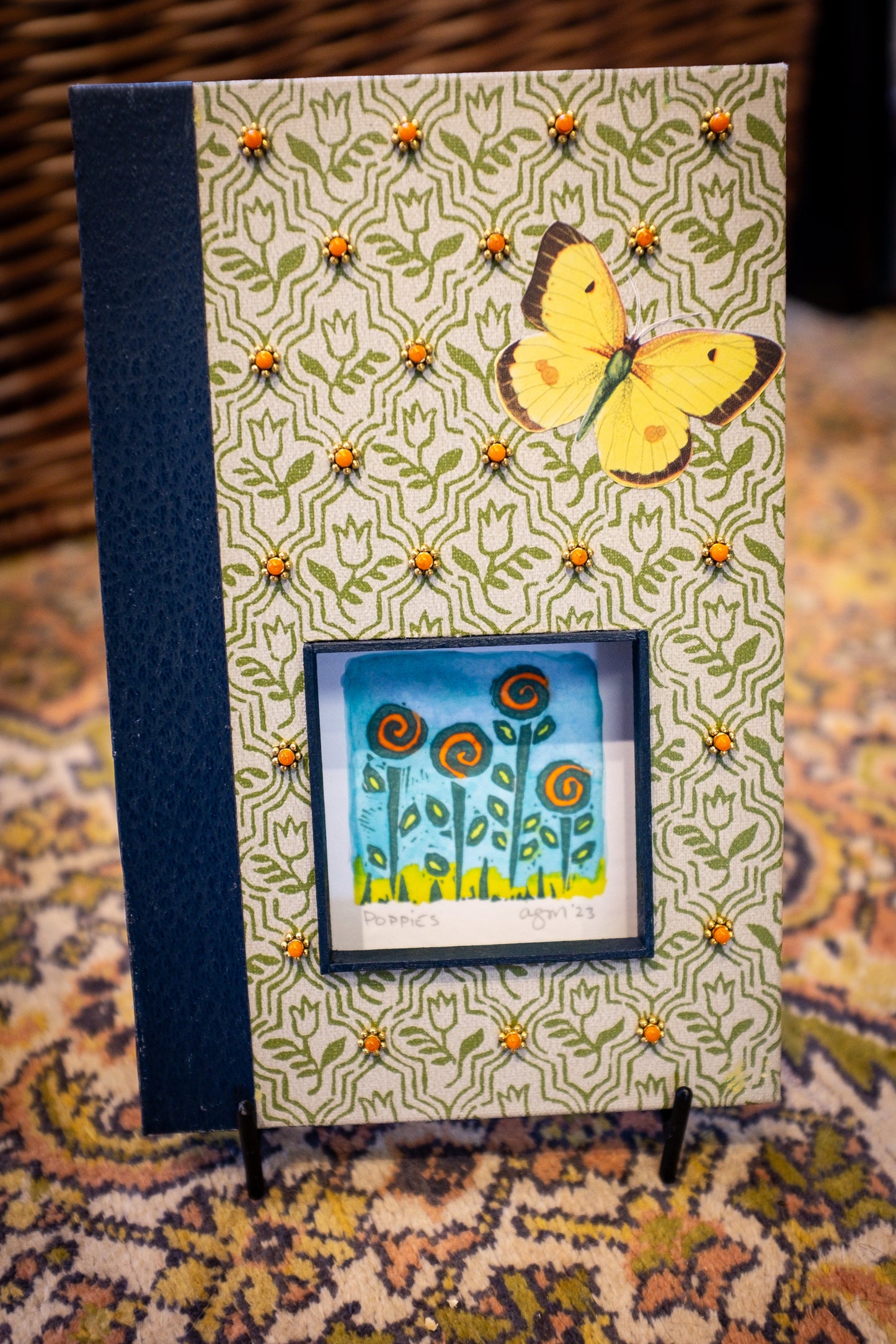 Linocut Print | Peek-a-Boo Series | Andrea Maginnis