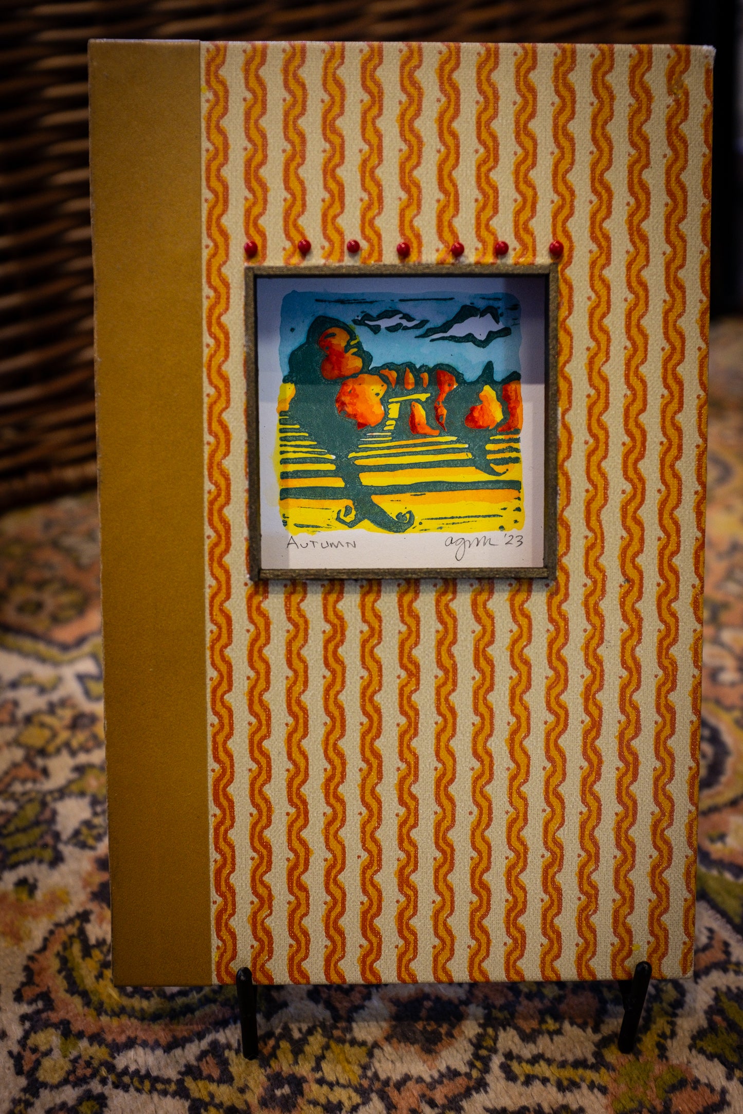 Linocut Print | Peek-a-Boo Series | Andrea Maginnis