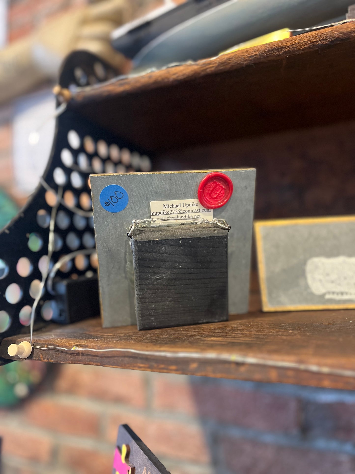 Raven Carved on Square Slate | Updike