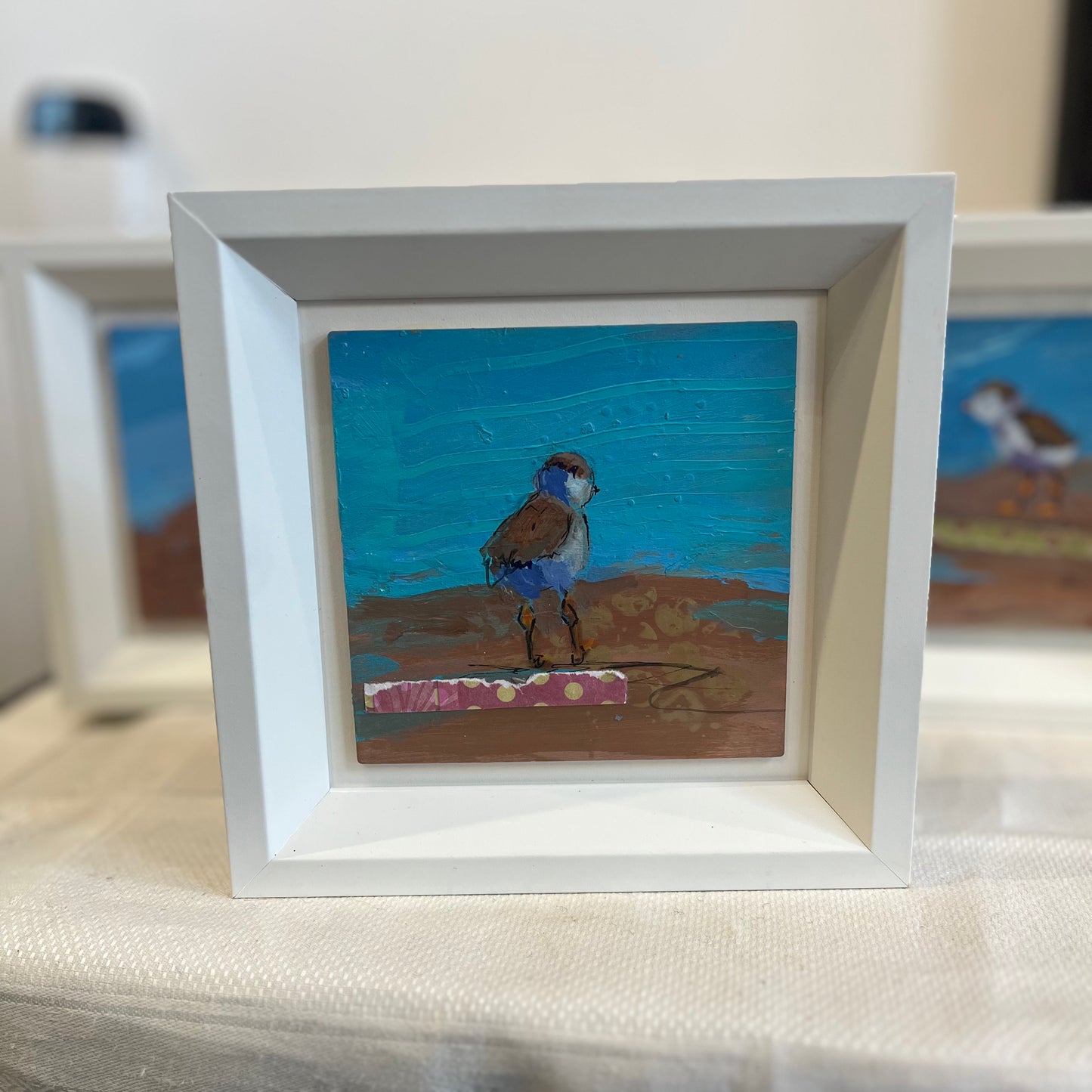 Jeannette Esposito | Framed Original Plover Painting |