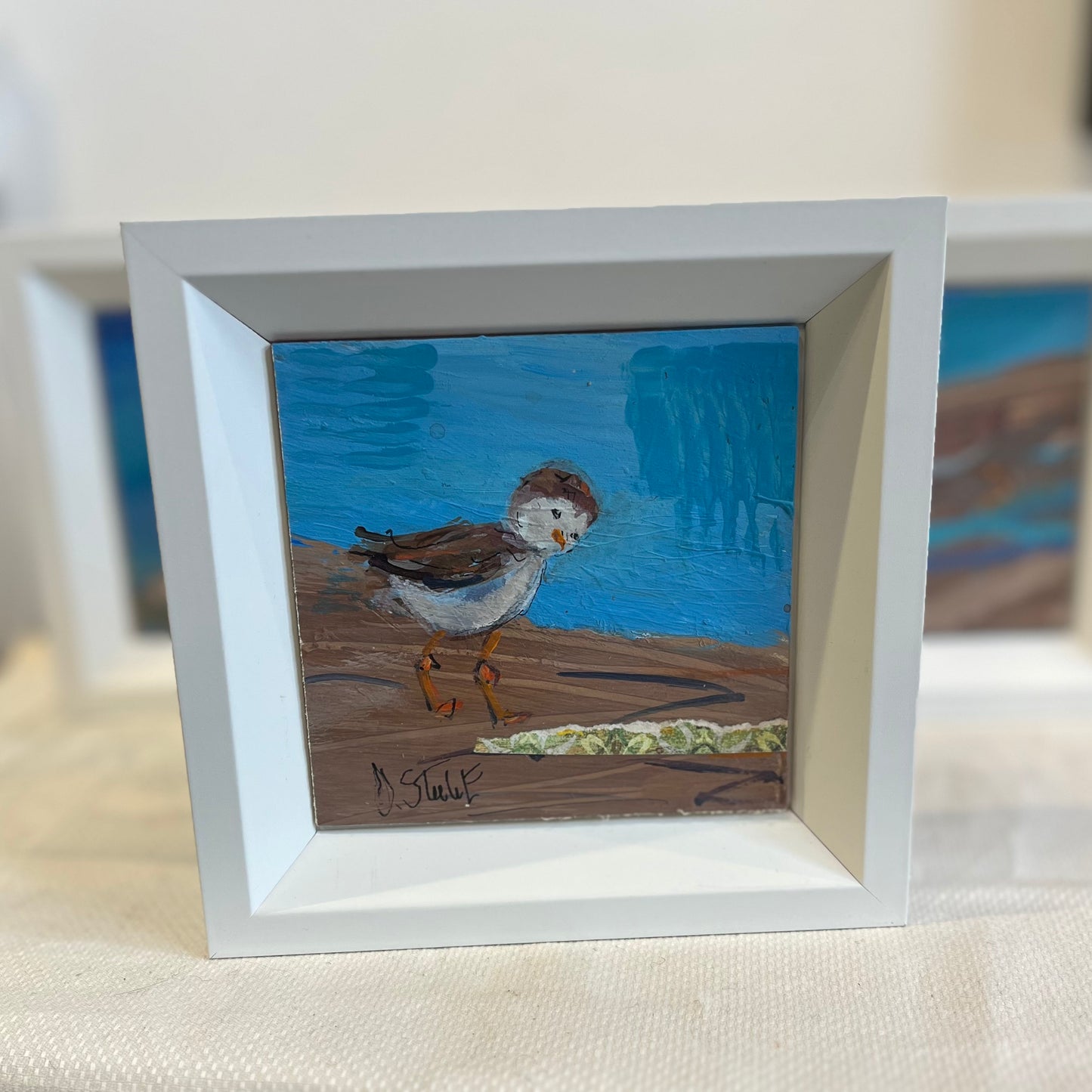 Jeannette Esposito | Framed Original Plover Painting |