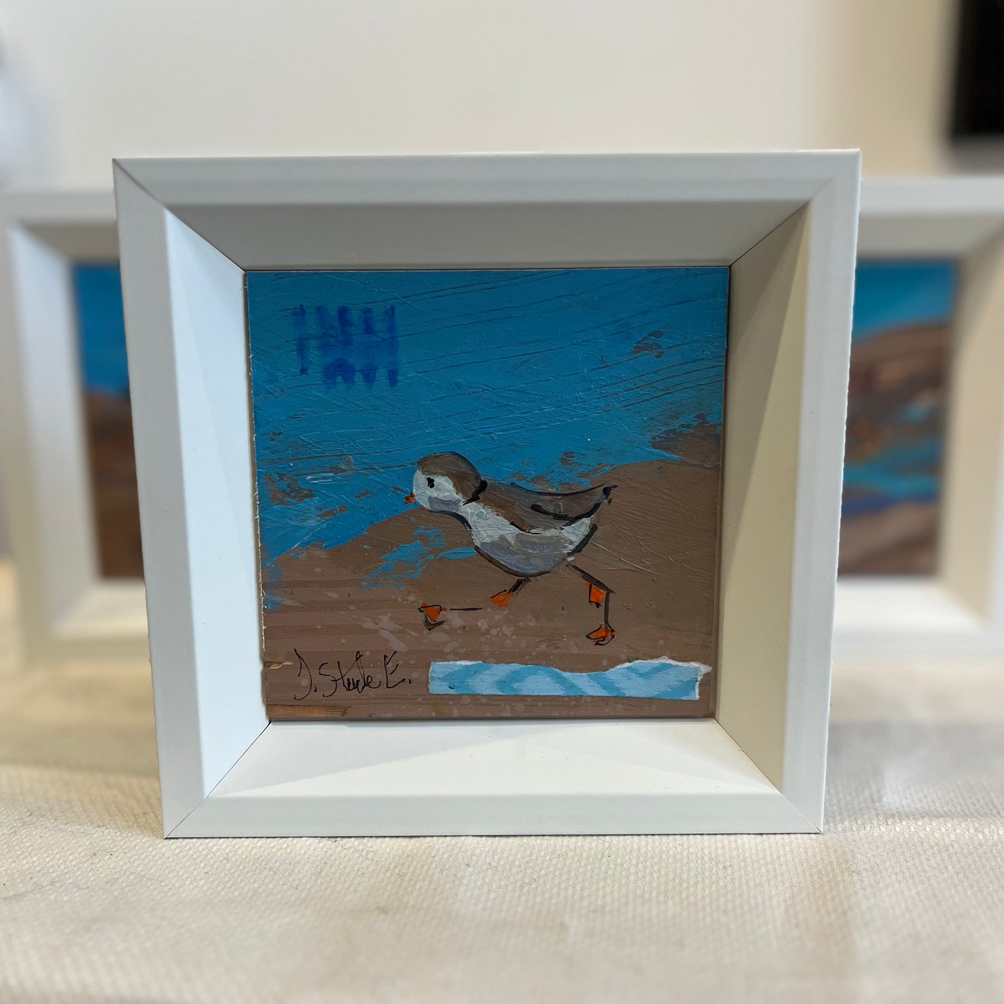 Jeannette Esposito | Framed Original Plover Painting |