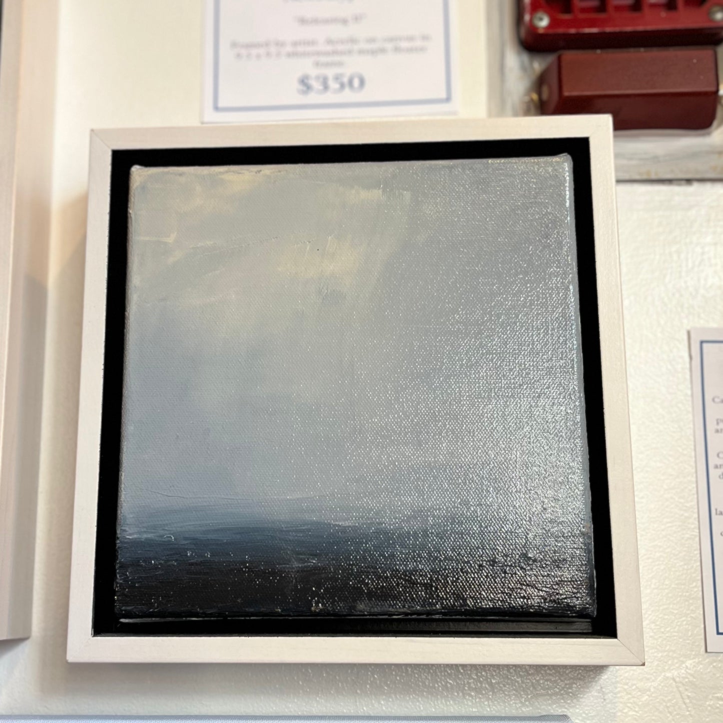 "Releasing II" Original Framed Painting by Cara Gonier | 9.5x9.5