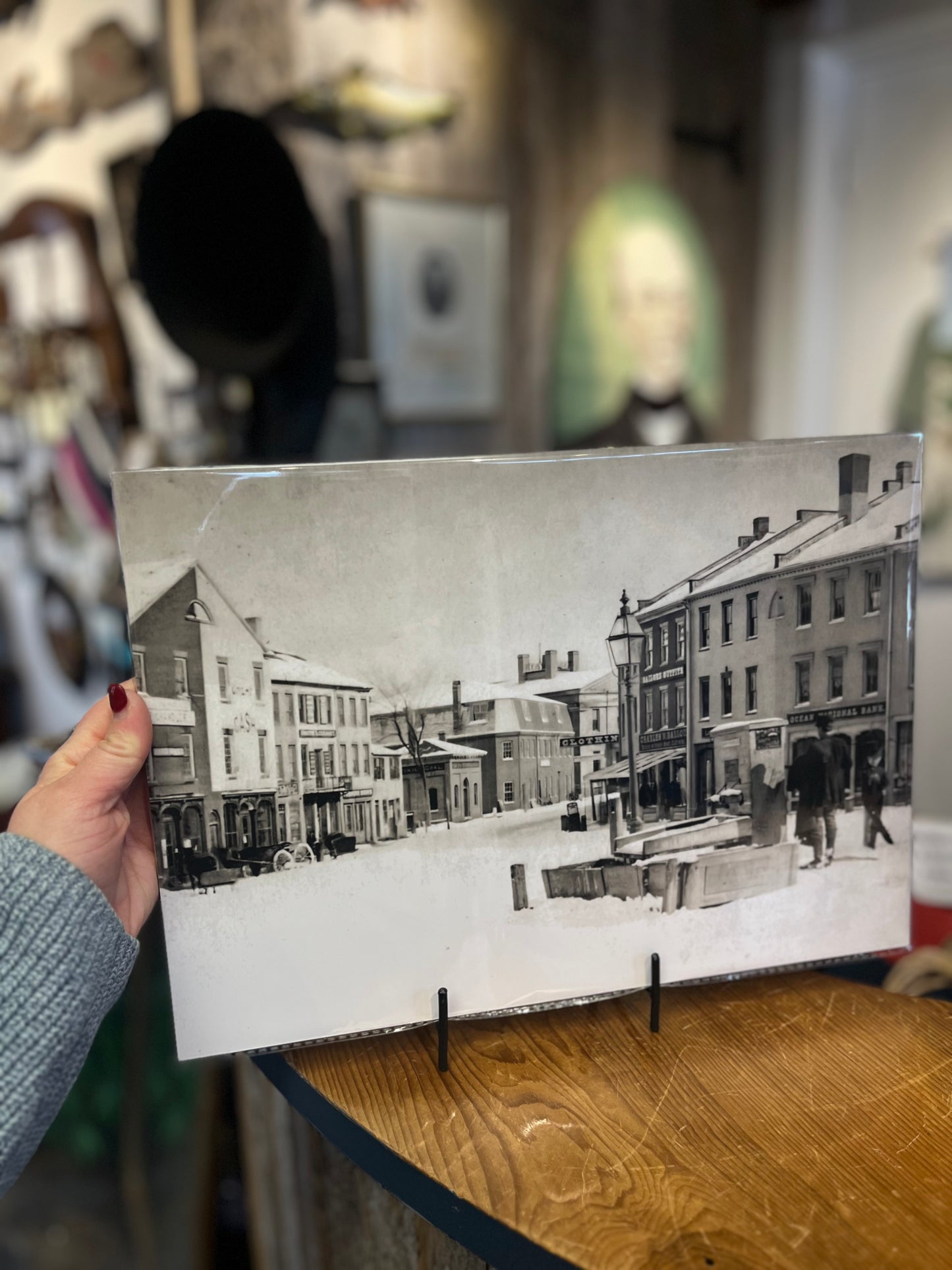 Market Square-Newburyport | Late 1860s | Giclee Print on metal