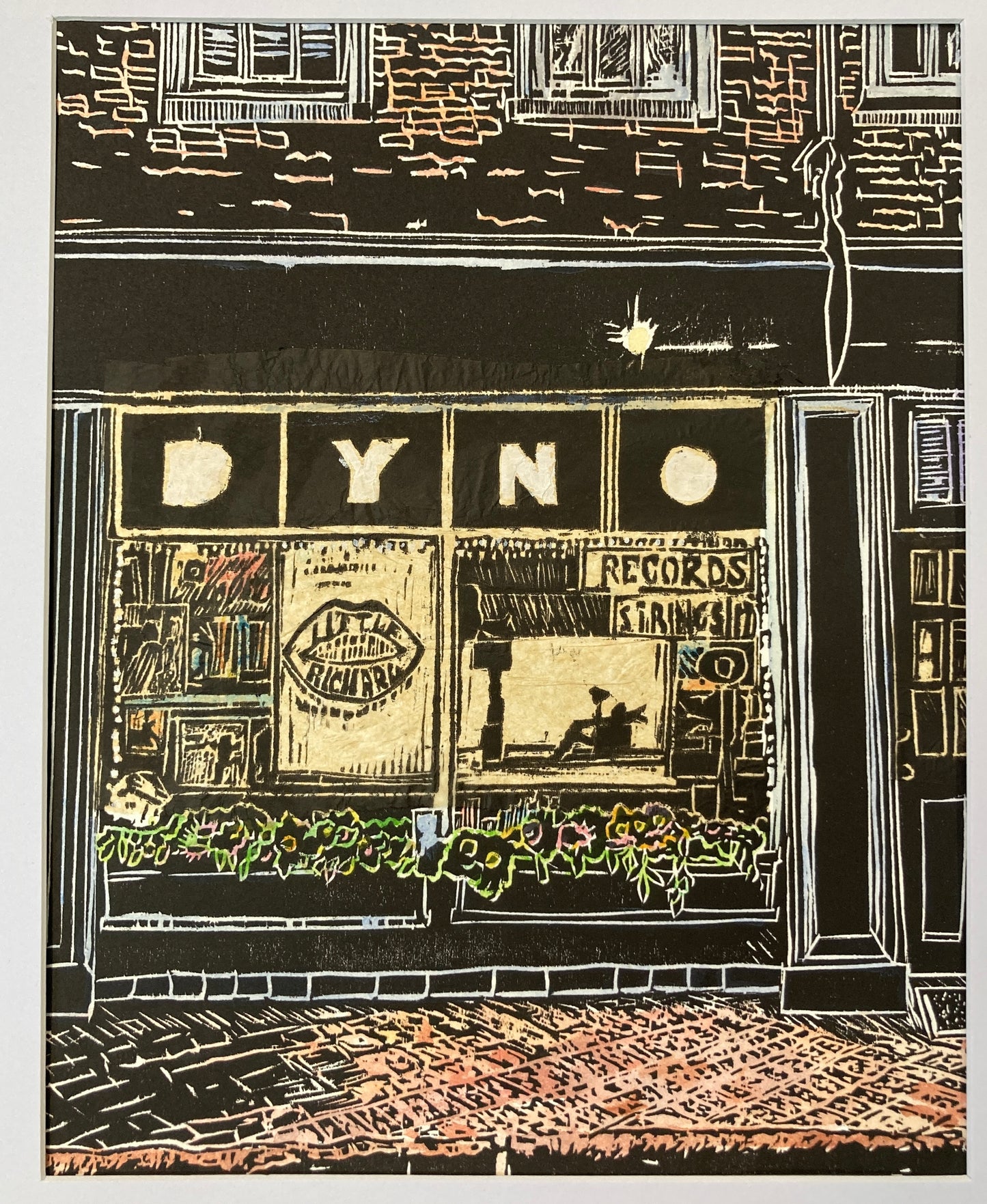 Chris Robinson | "Dyno” | Woodcut - Framed
