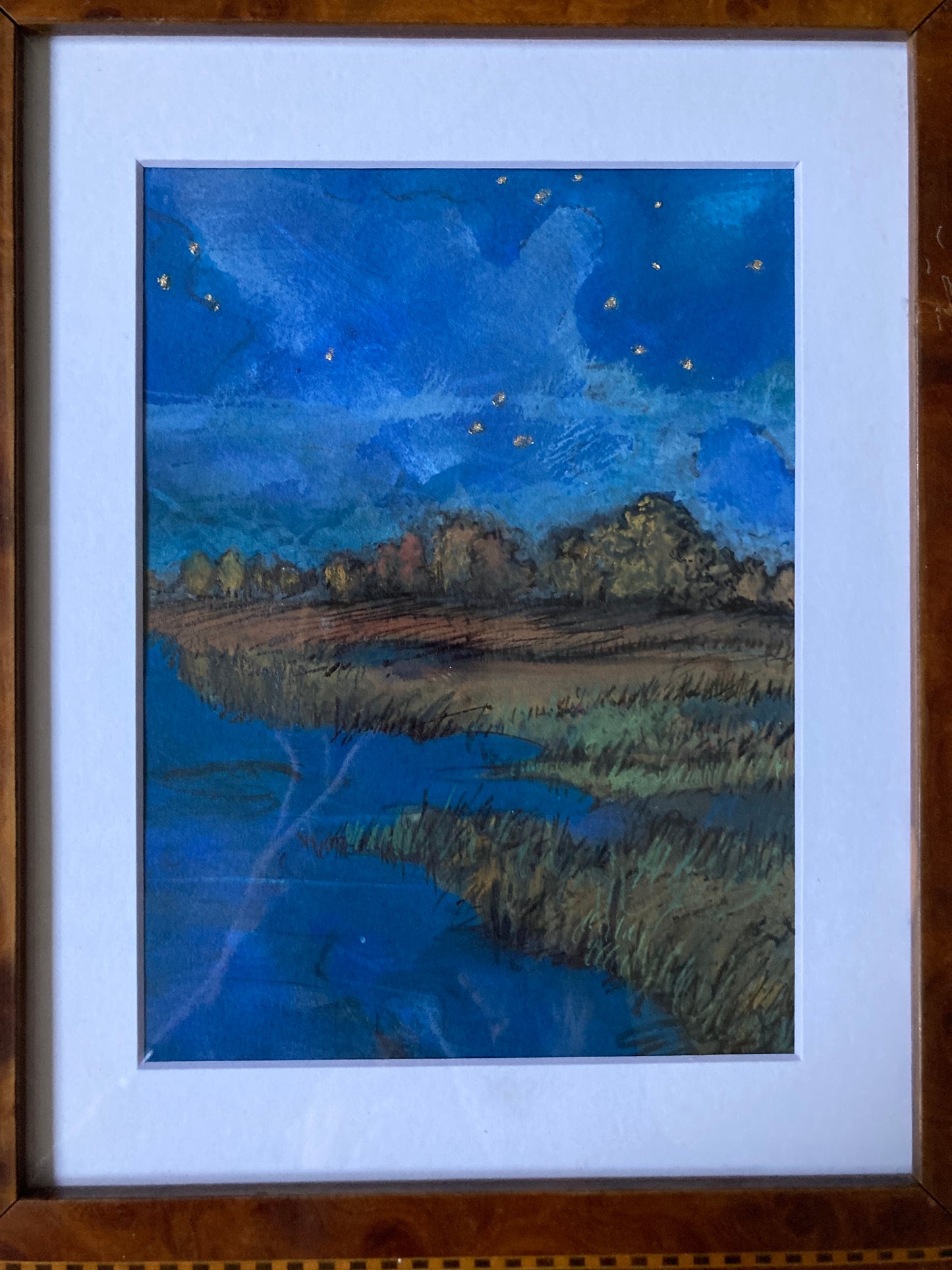 Chris Robinson | "Twinkly Marsh” | Mixed Media - Framed