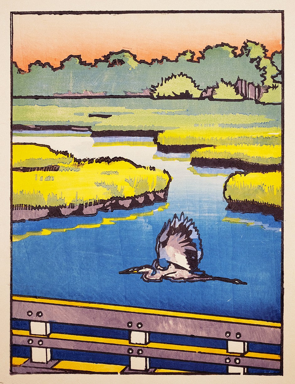 "On the Road" | Woodcut Print by Dan Fionte