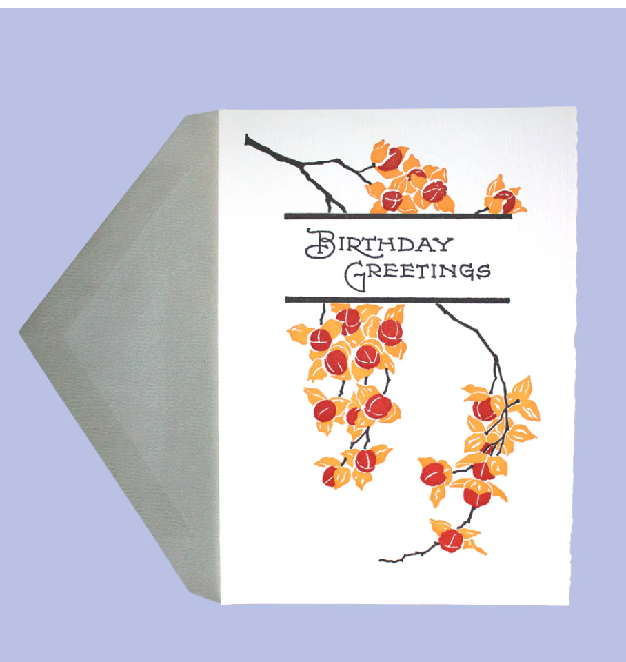 Saturn Press | Birthday Bittersweet | Letterpress Card