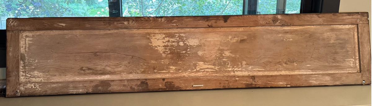 Hand-Crafted Folk Art Sign on early/mid 19th Century Panel | 1970s