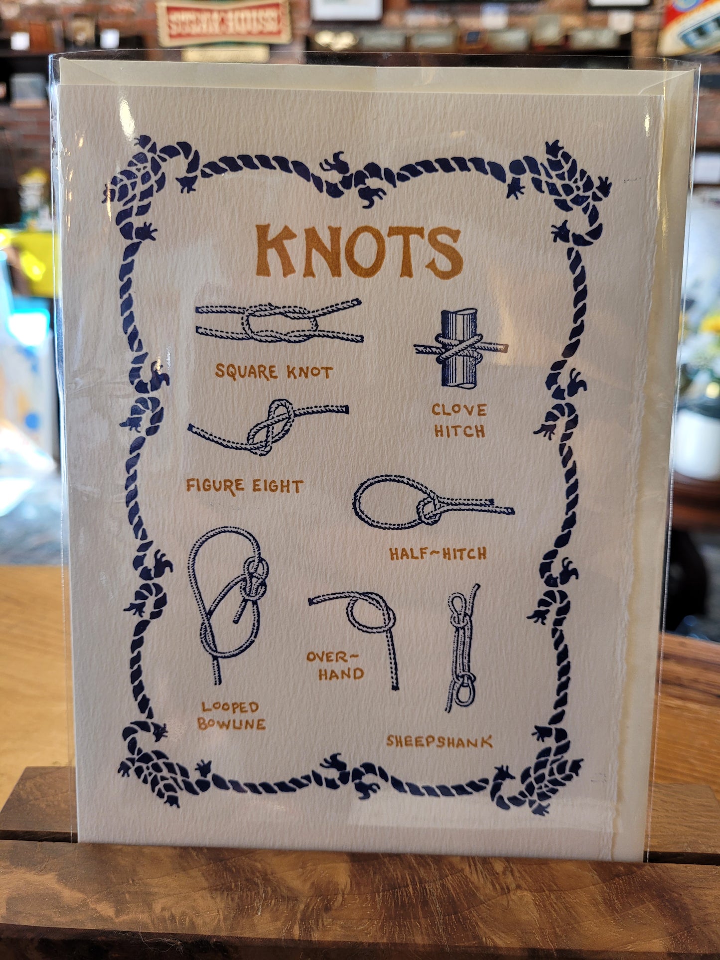 Saturn Press | Knots | Letterpress Card