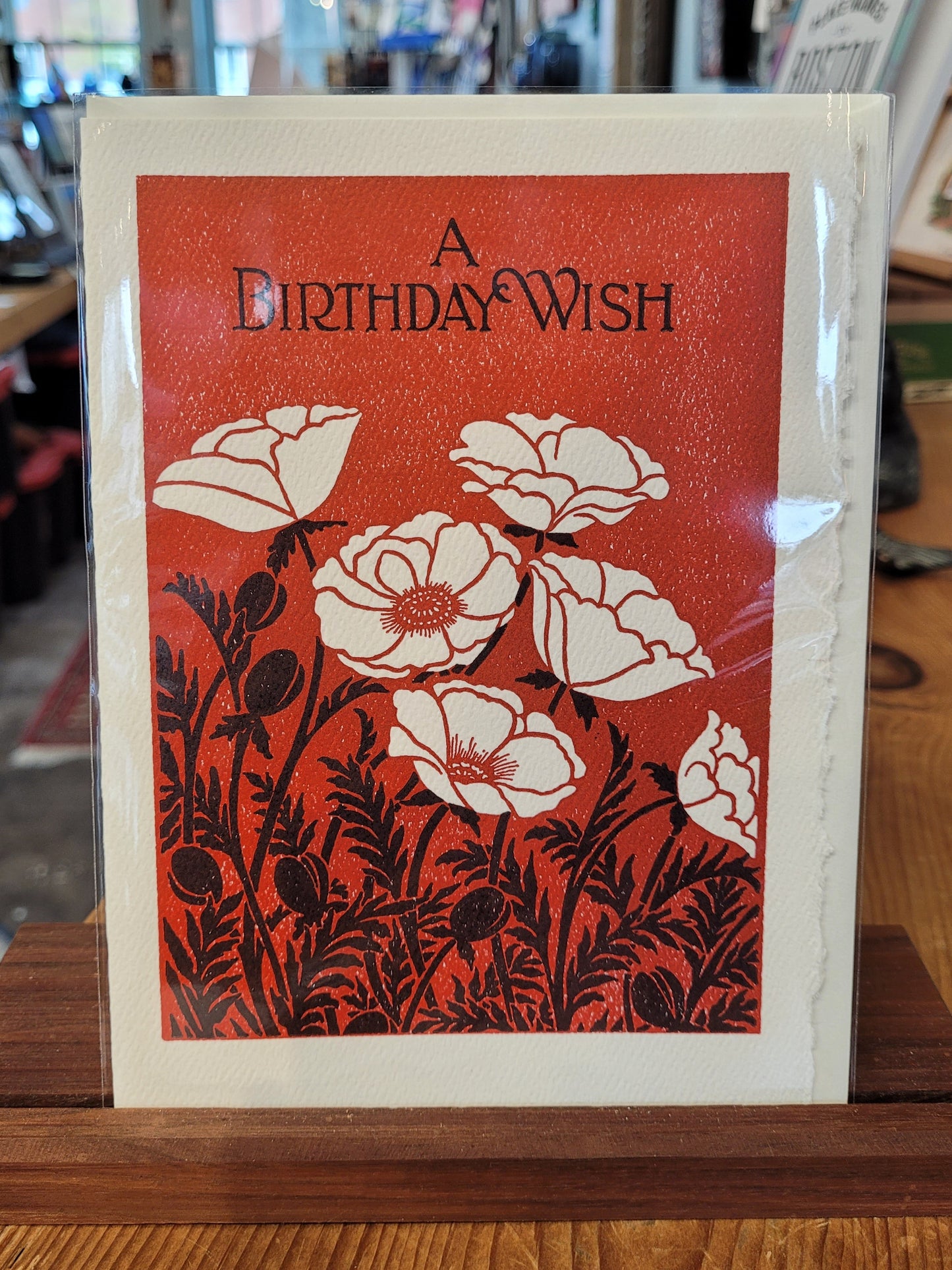 Saturn Press | Papaver | Letterpress Card