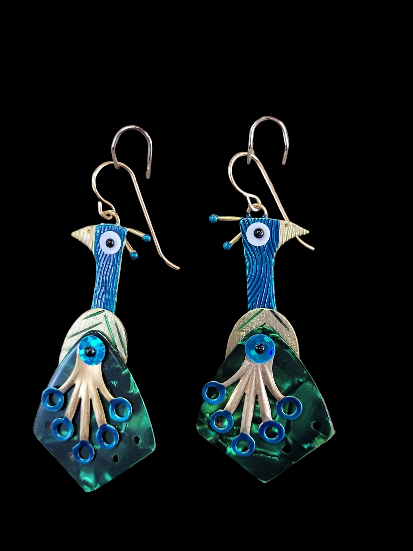 Peacock Earrings | Chickenscratch