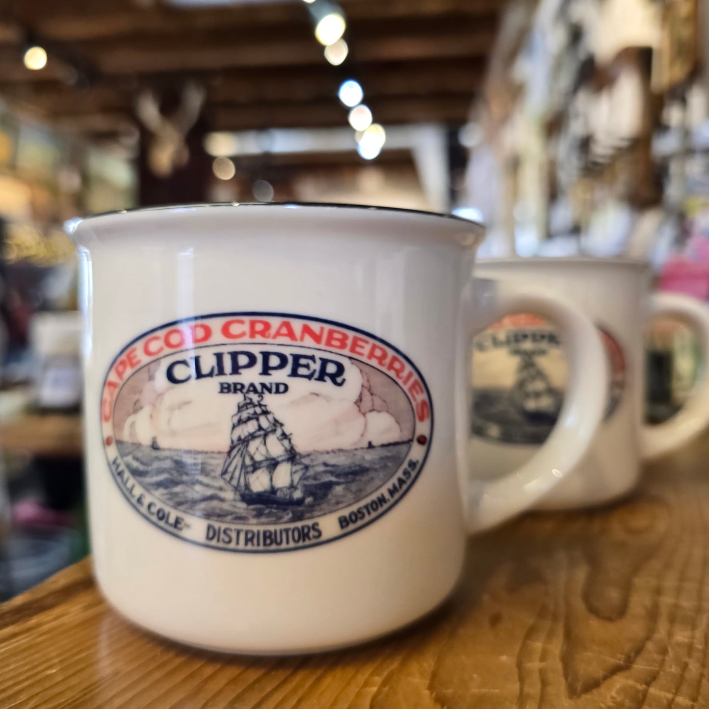 NE Cannery Series | Clipper Brand Cranberries | Ceramic Camper Mug