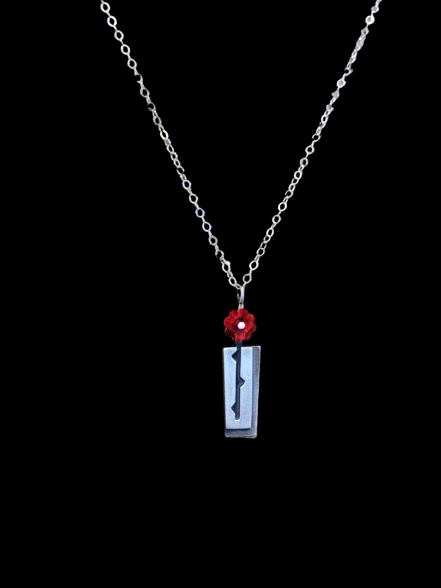 Rosebud Silver Pendant | Chickenscratch