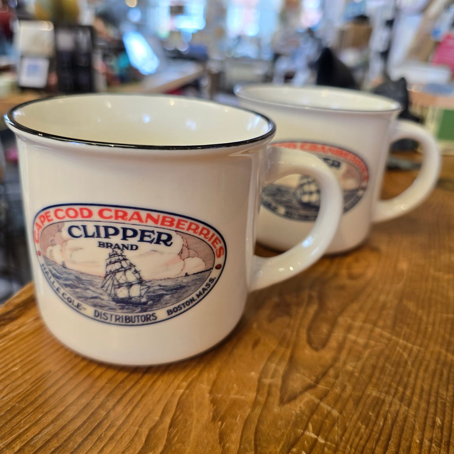 NE Cannery Series | Clipper Brand Cranberries | Ceramic Camper Mug