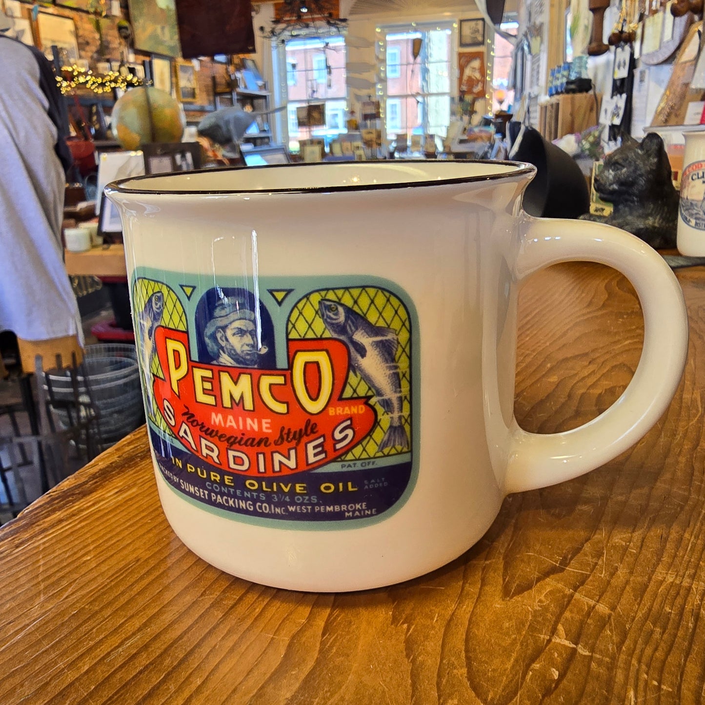 NE Cannery Series | Pemco Sardines | Ceramic Camper Mug