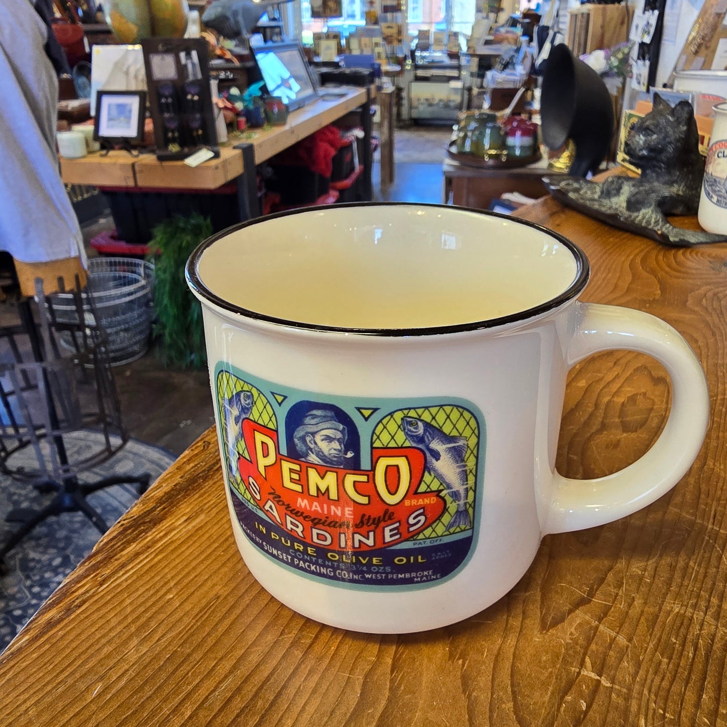 NE Cannery Series | Pemco Sardines | Ceramic Camper Mug