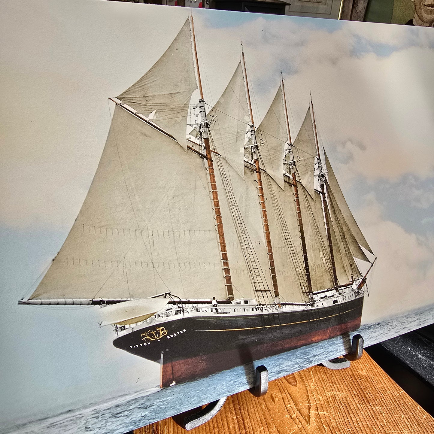 The Tifton | 4-Masted Schooner c1906ish| NESB Archival Giclee Print