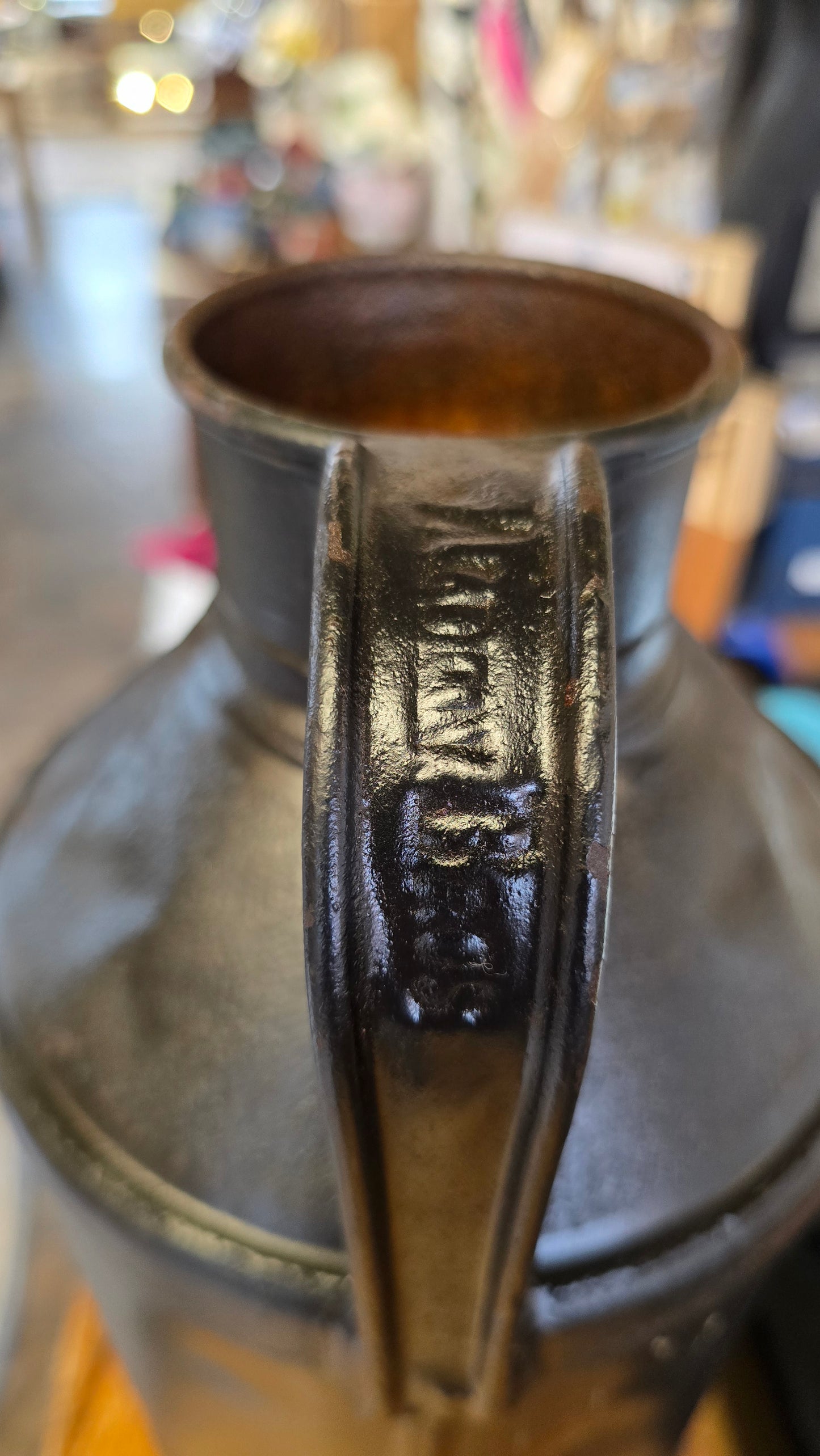 Alden Metal Milk Container | Early 1900s | Boston