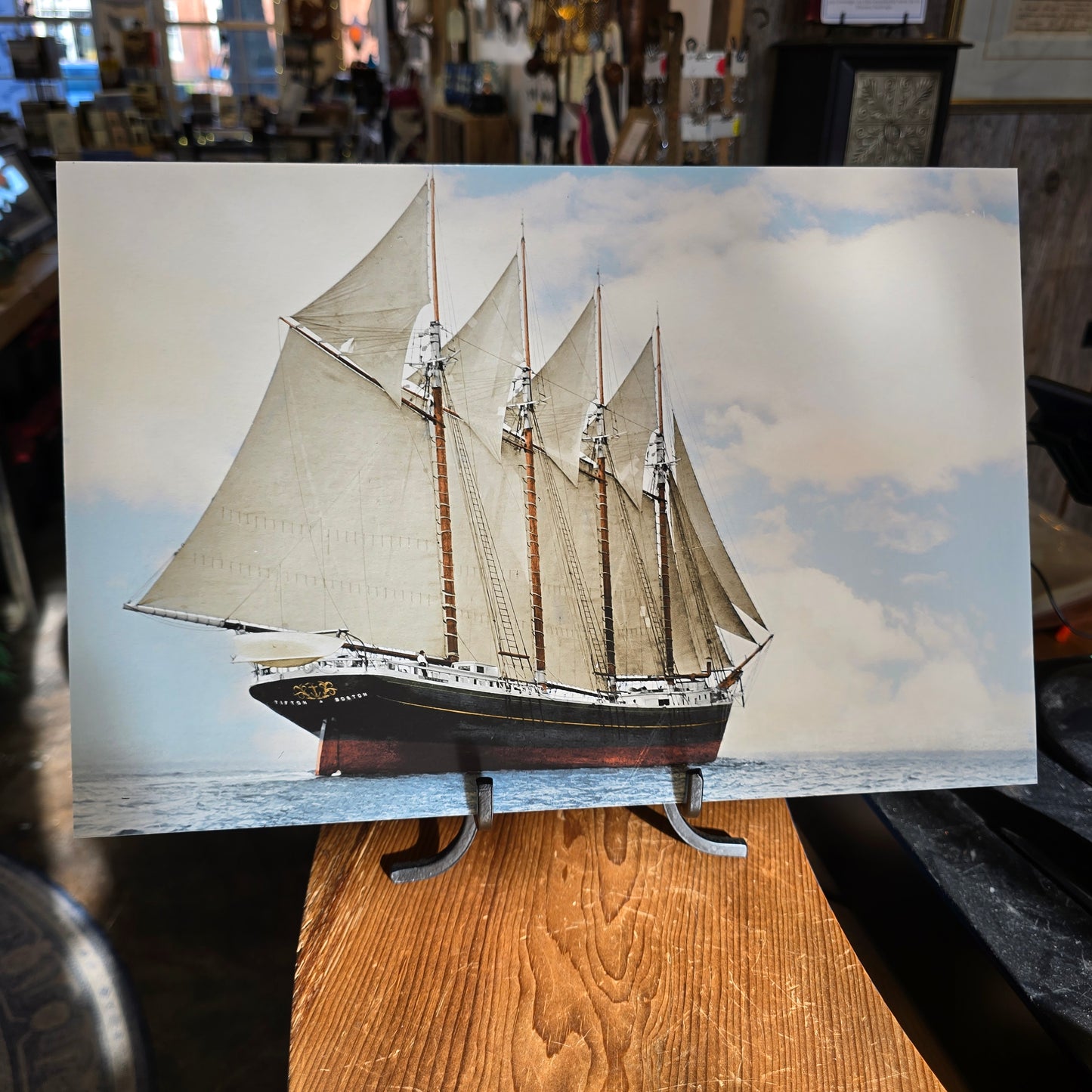 The Tifton | 4-Masted Schooner c1906ish| NESB Archival Giclee Print